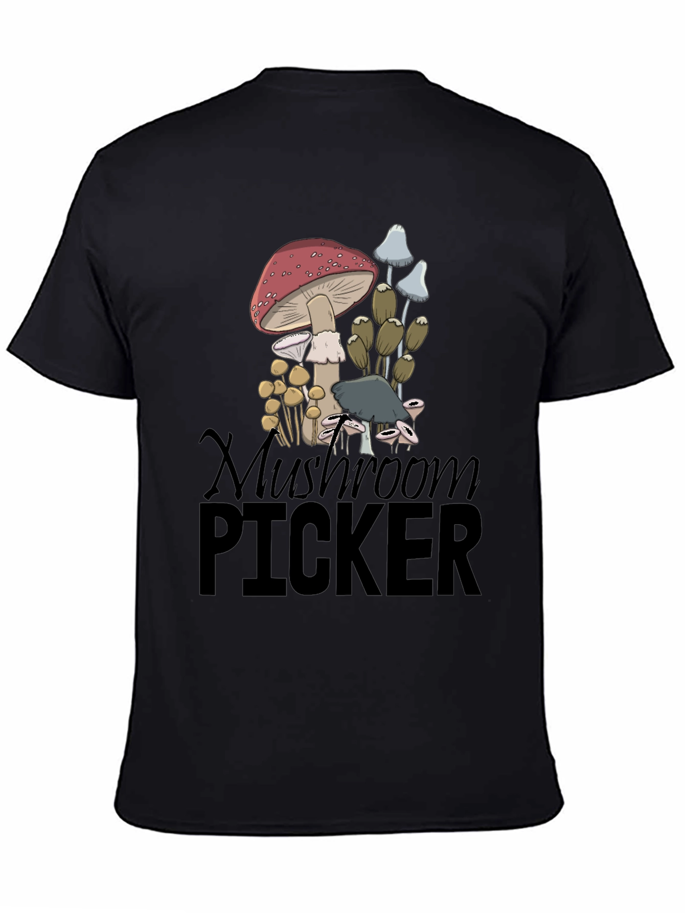 Mushroom Picker Graphic Tee - Nature Lovers T-Shirt