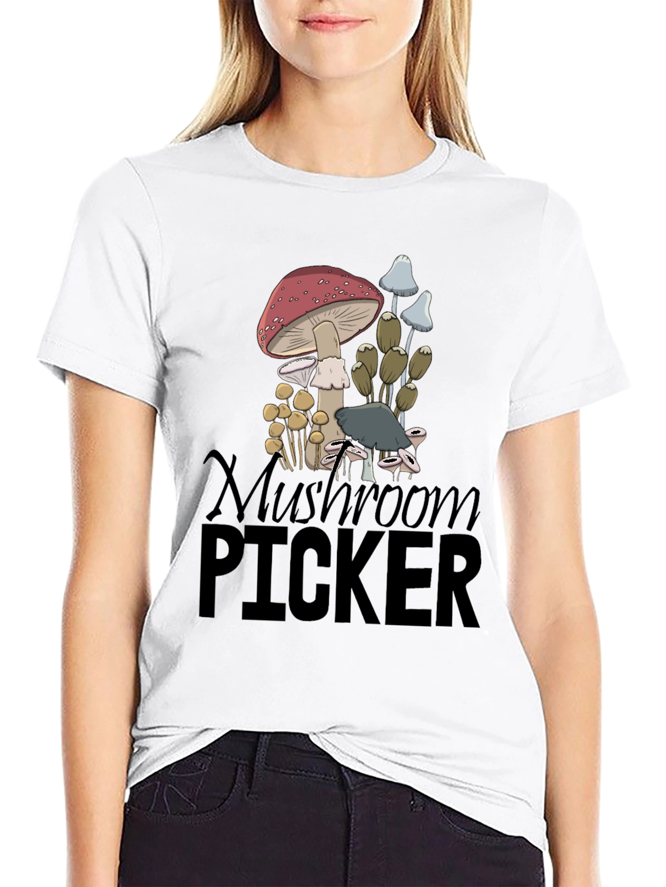Mushroom Picker Graphic Tee - Nature Lovers T-Shirt