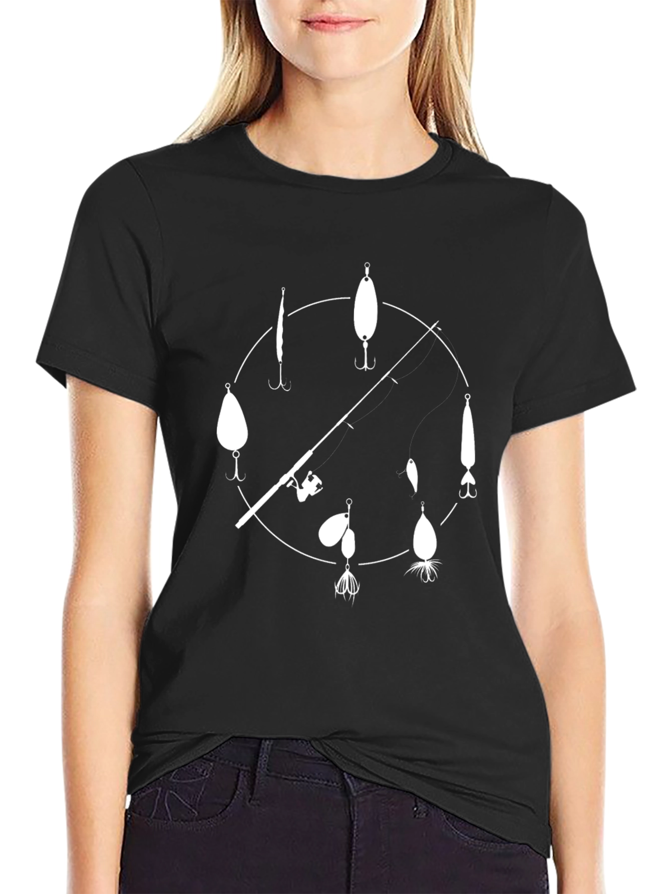 Fishing Lure Clock Graphic Tee