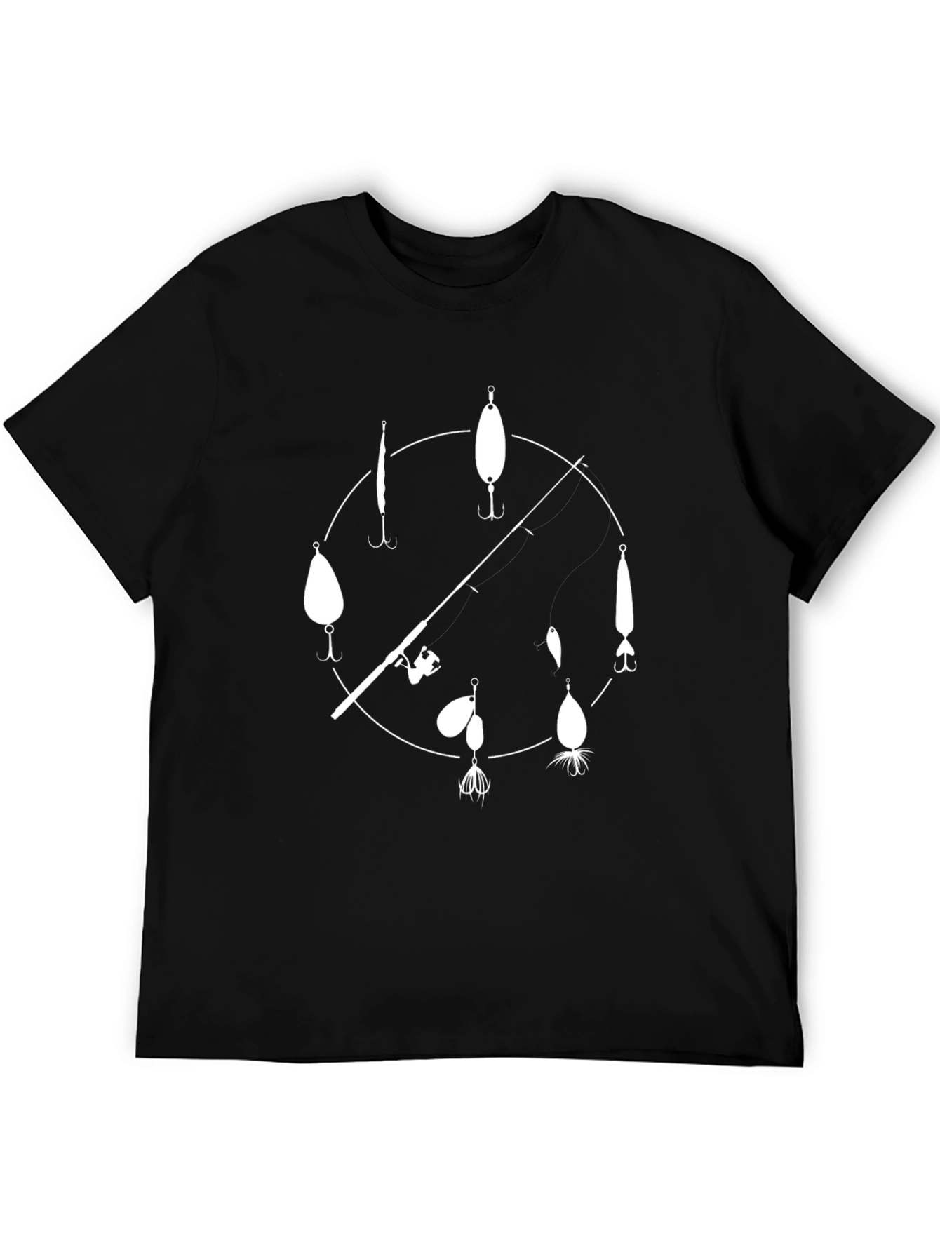 Fishing Lure Clock Graphic Tee