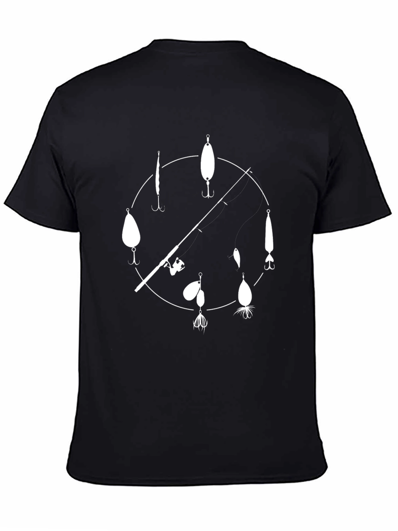 Fishing Lure Clock Graphic Tee