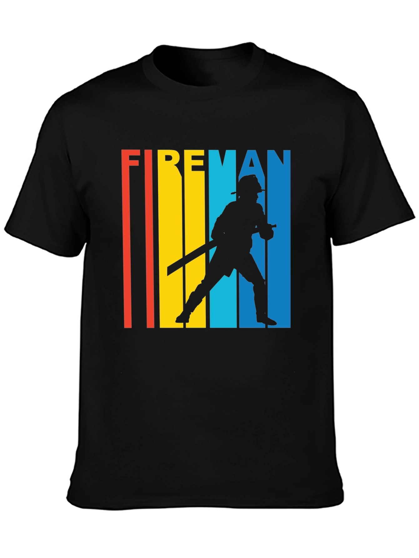 Retro Fireman T-Shirt - Heroic Design