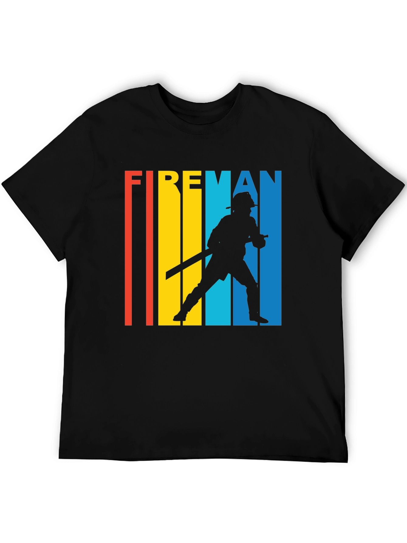 Retro Fireman T-Shirt - Heroic Design