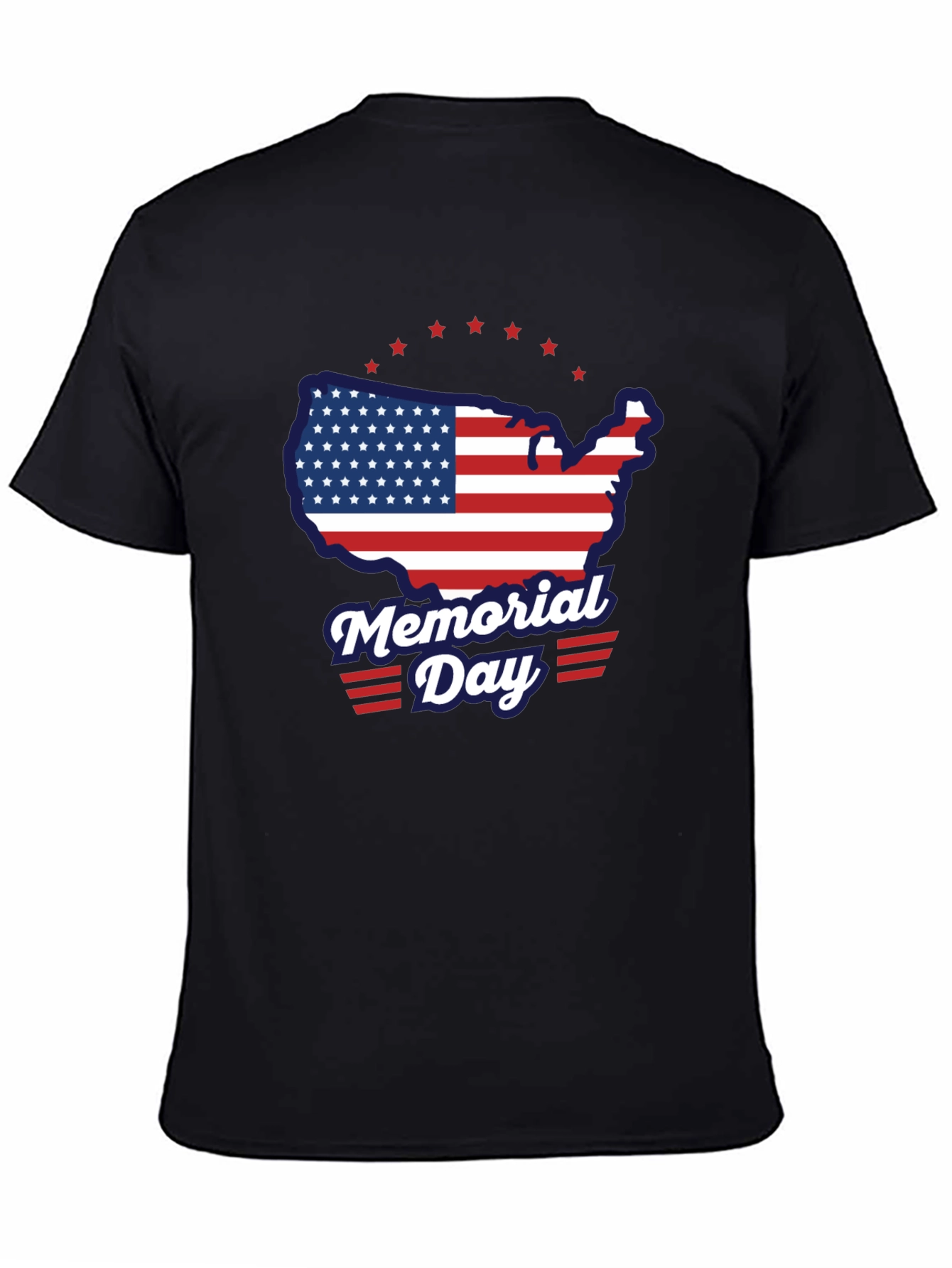 Memorial Day USA Flag Graphic Tee