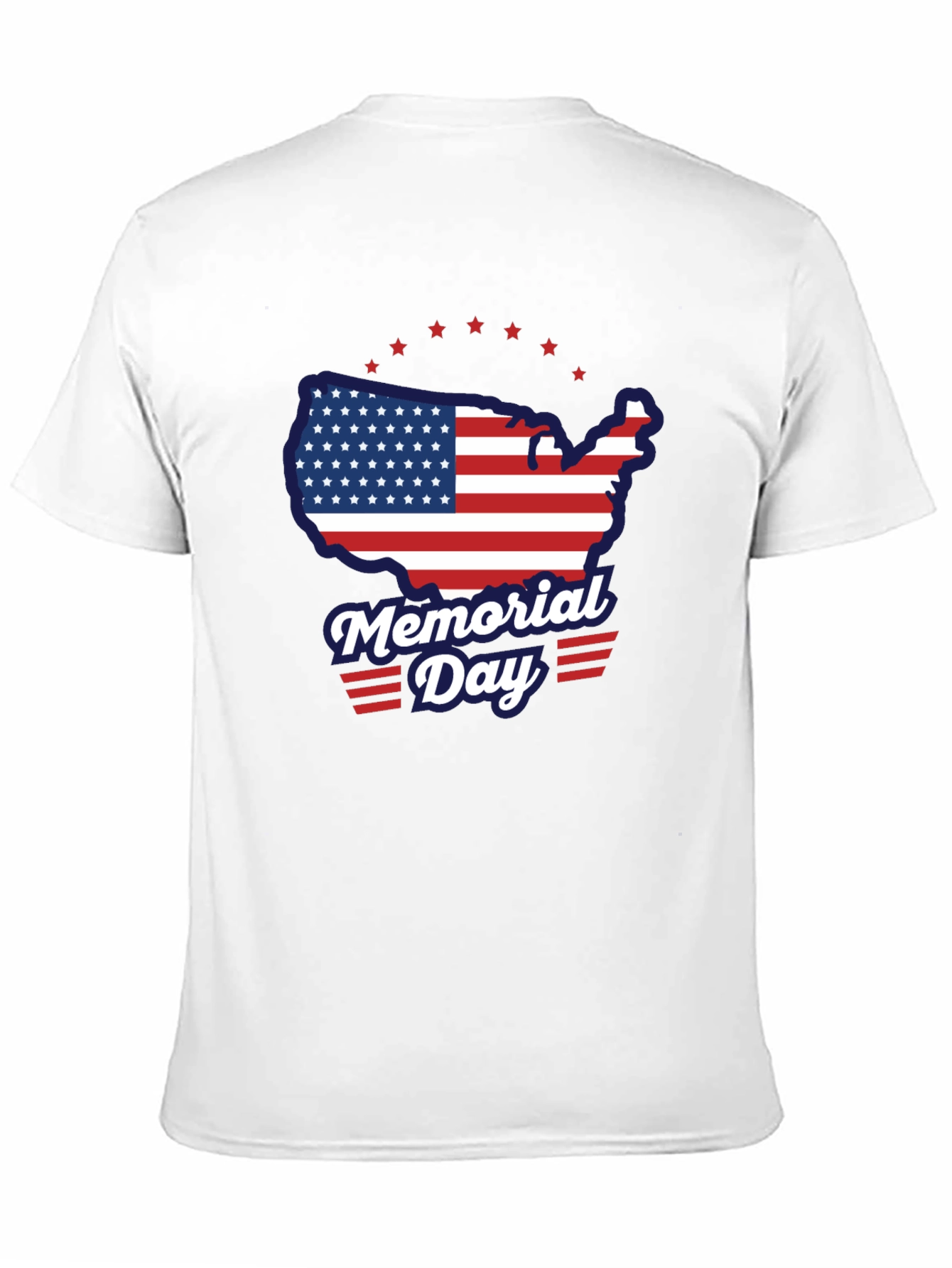 Memorial Day USA Flag Graphic Tee