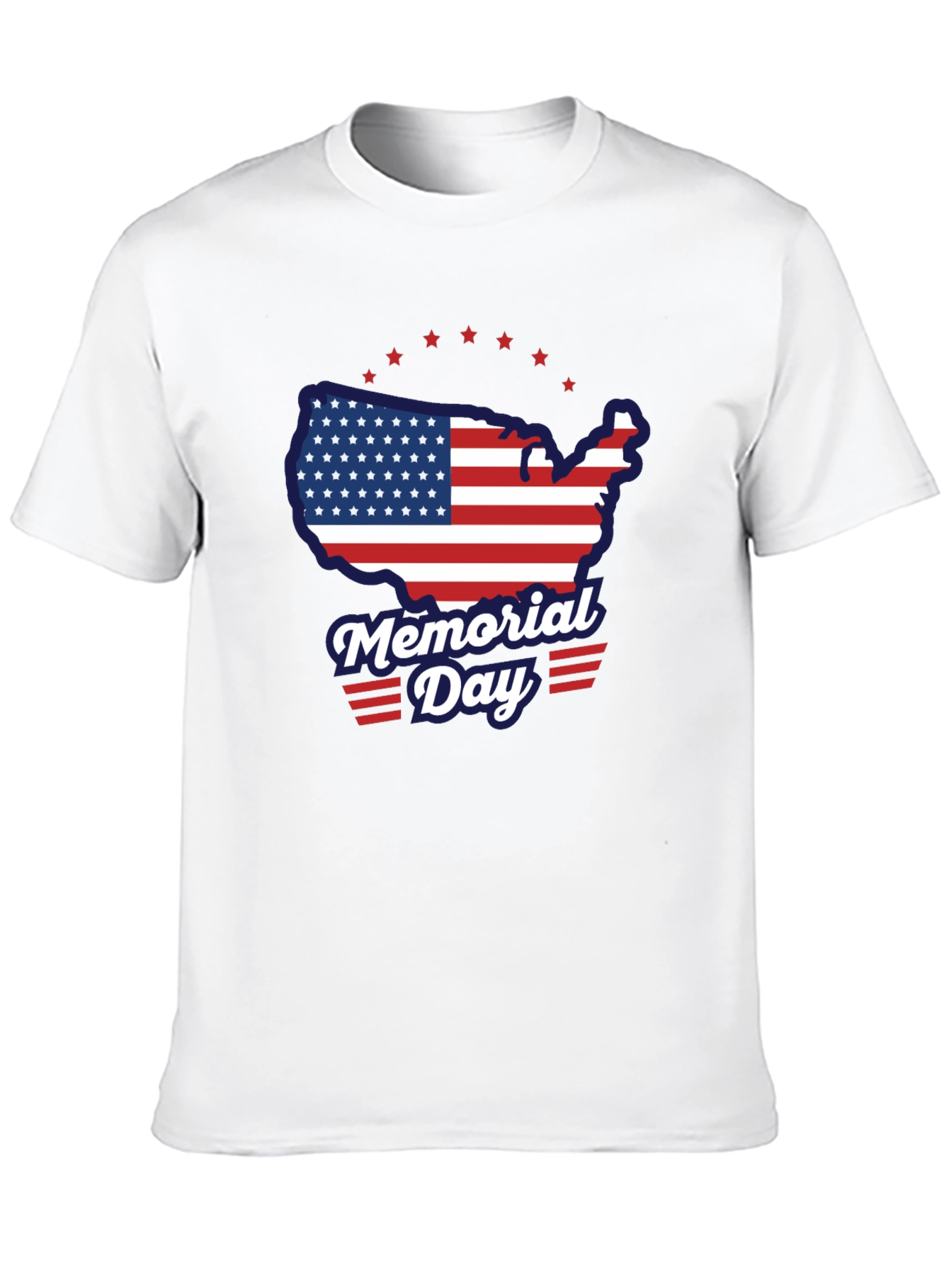 Memorial Day USA Flag Graphic Tee