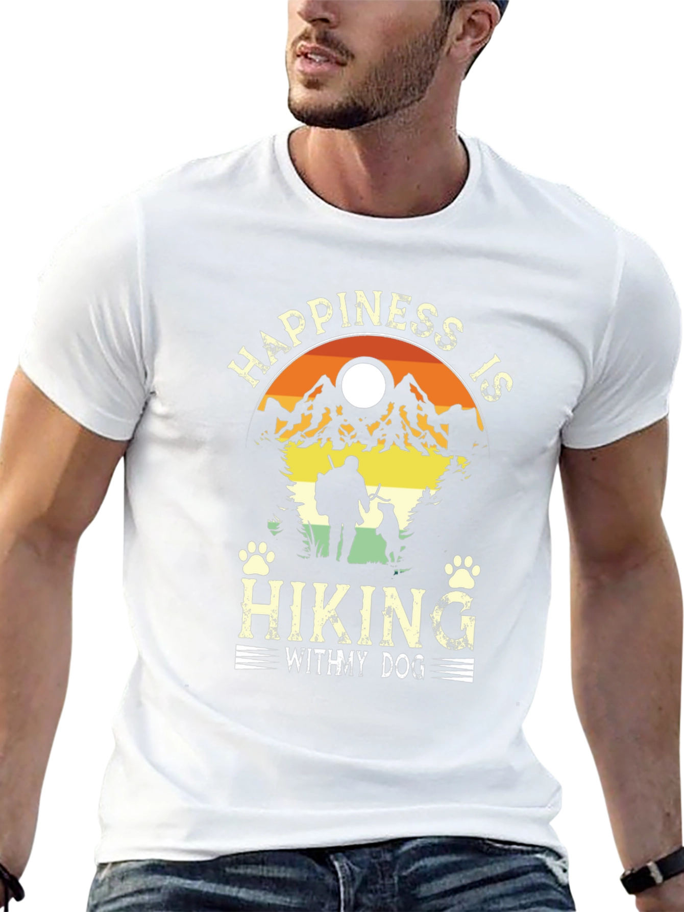 Happiness is Hiking with My Dog T-Shirt