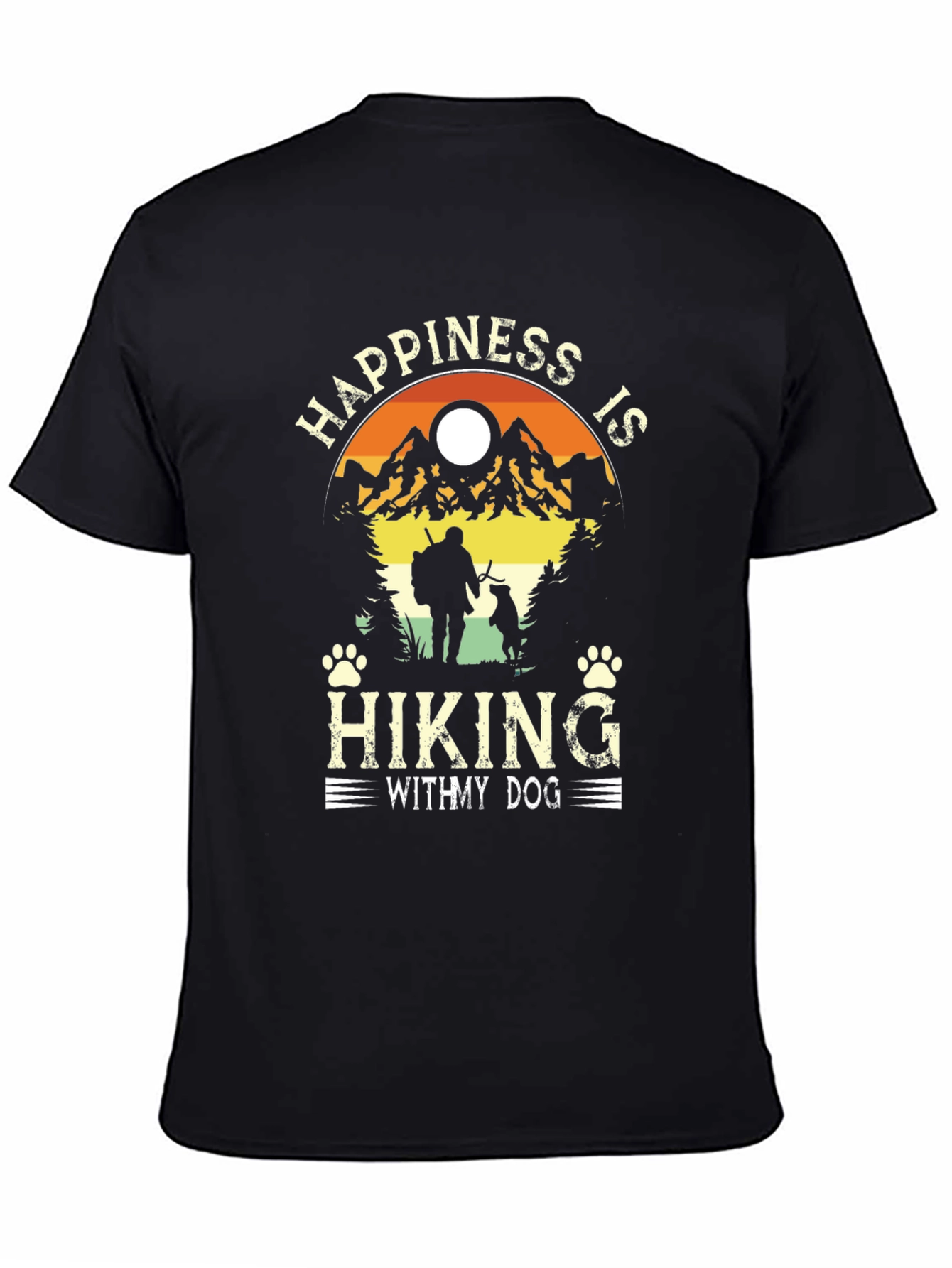 Happiness is Hiking with My Dog T-Shirt