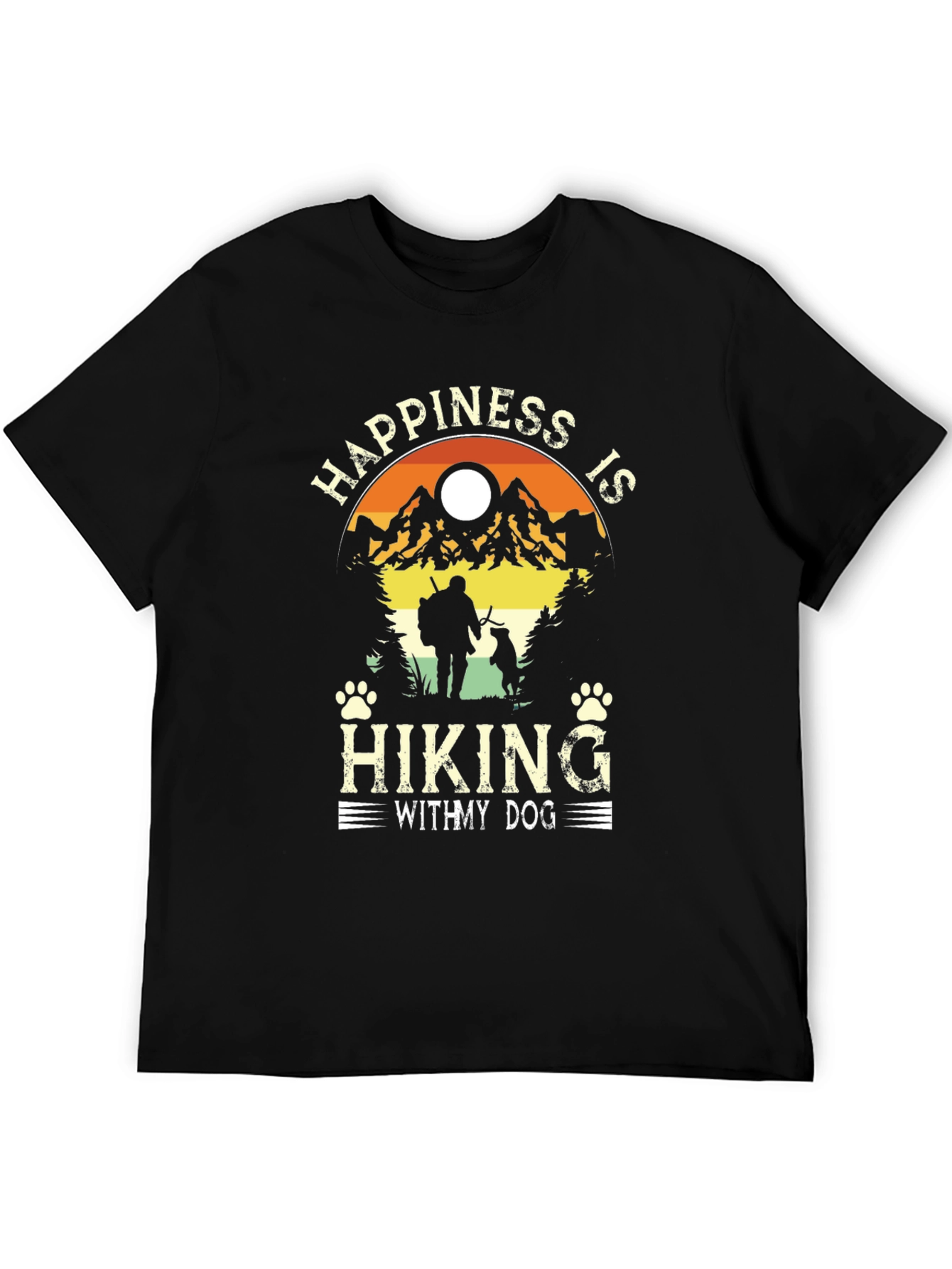 Happiness is Hiking with My Dog T-Shirt