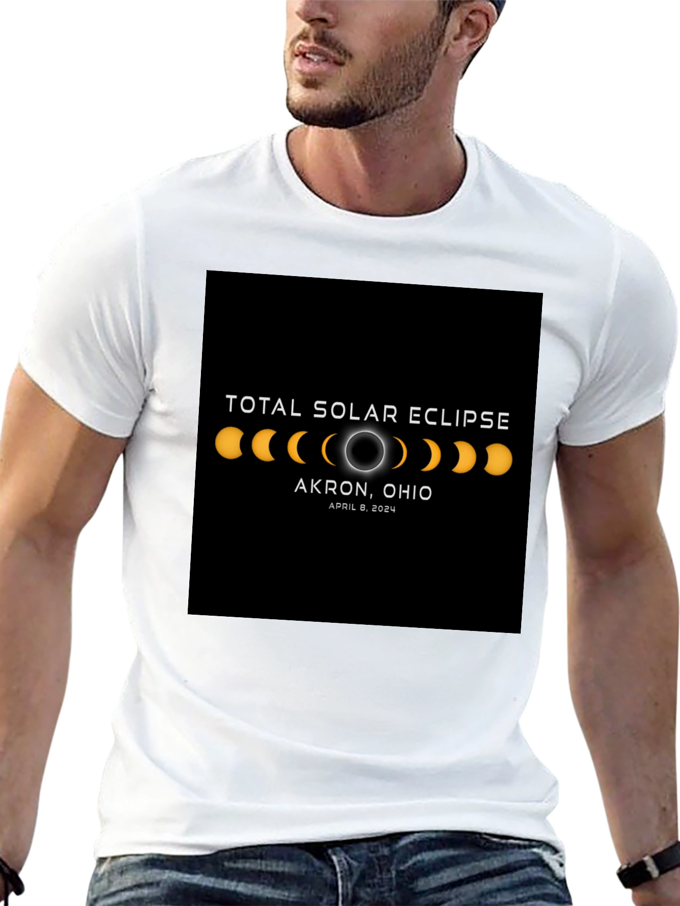 Total Solar Eclipse Akron Ohio 2024 T-Shirt