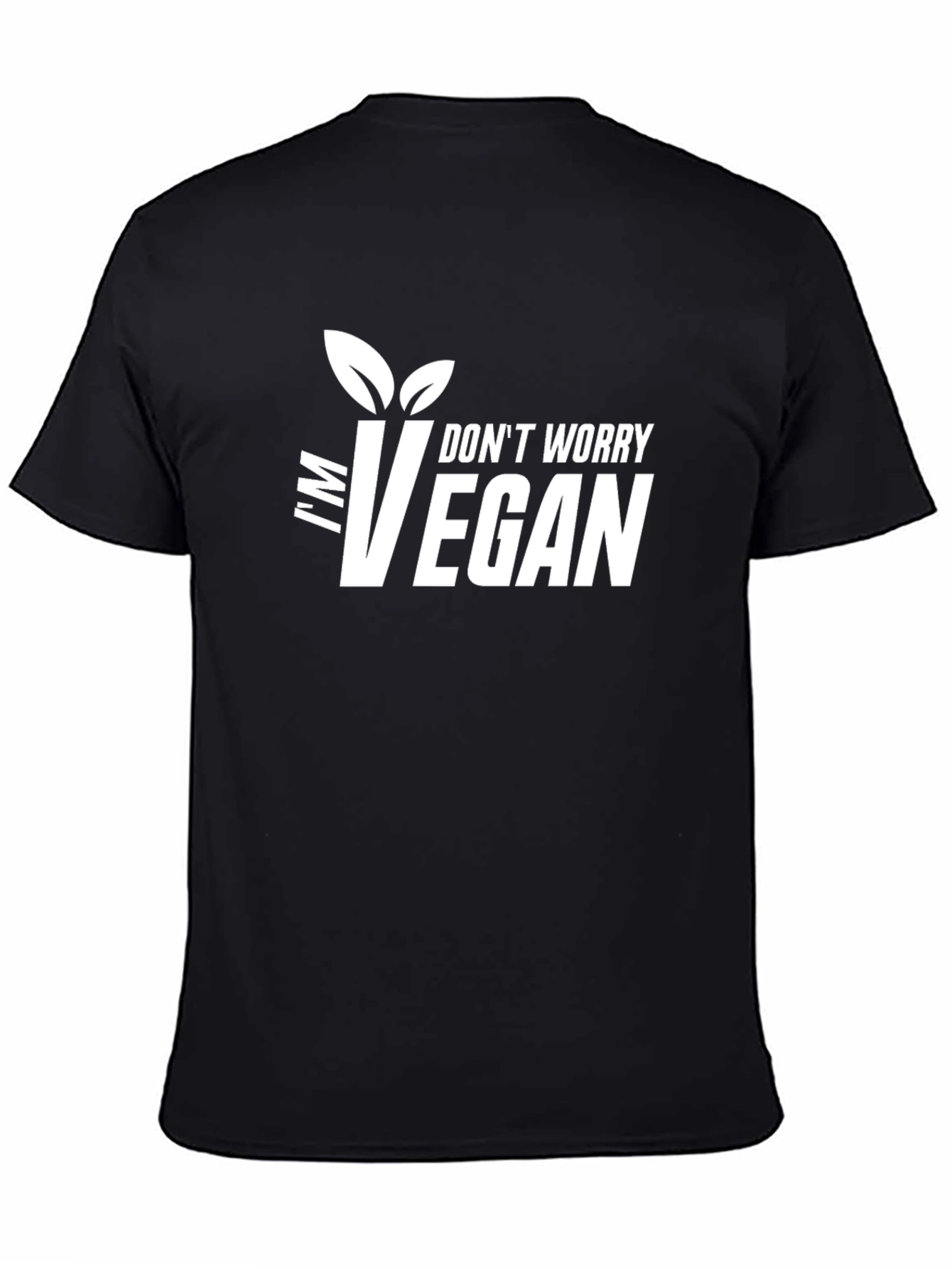 Im Vegan Graphic Tee - Black T-Shirt