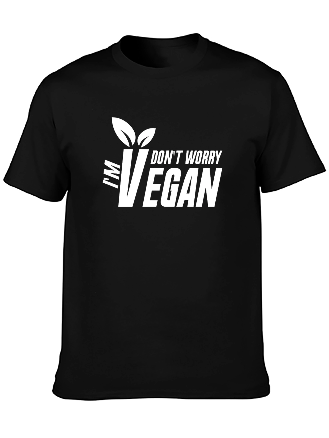 Im Vegan Graphic Tee - Black T-Shirt