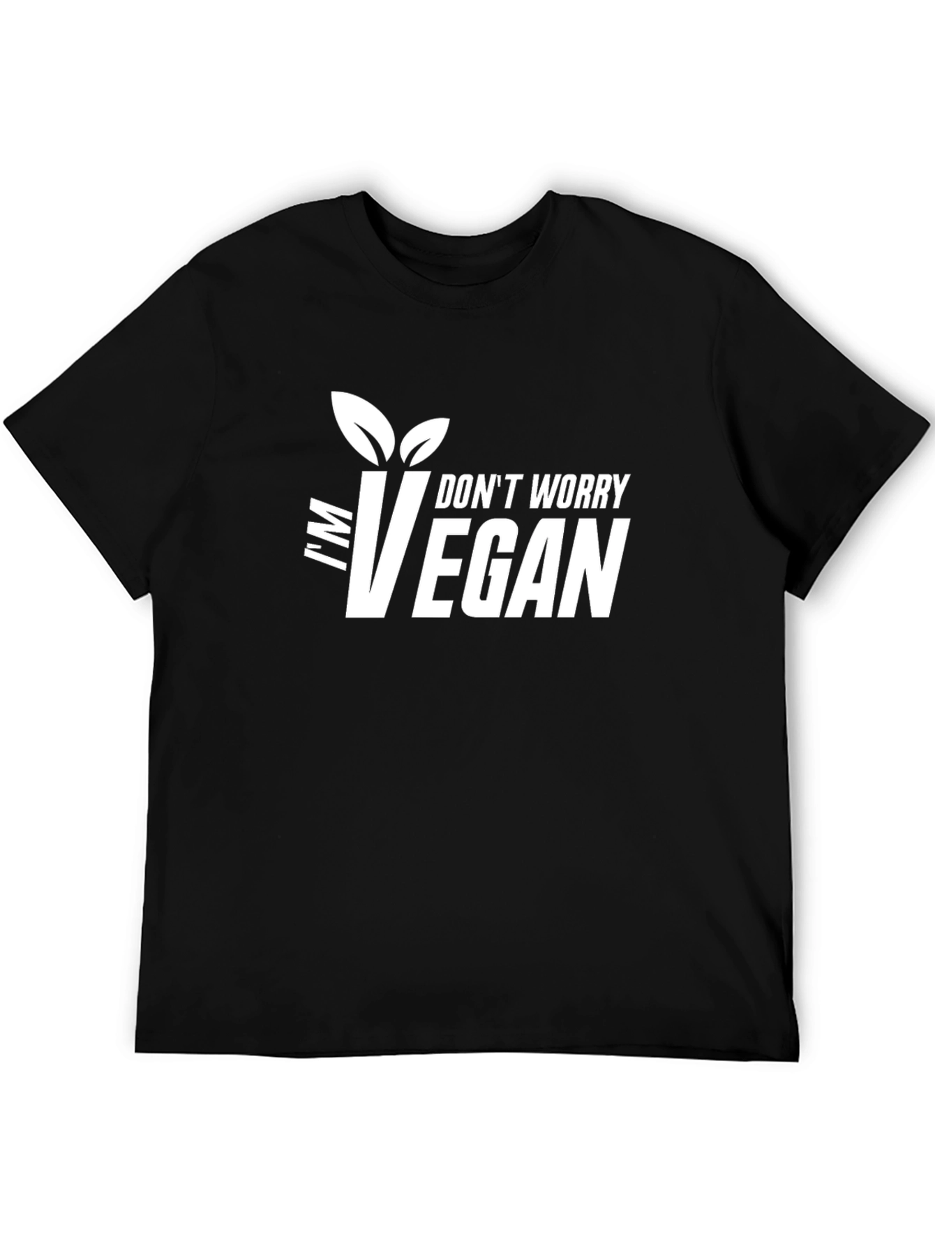 Im Vegan Graphic Tee - Black T-Shirt
