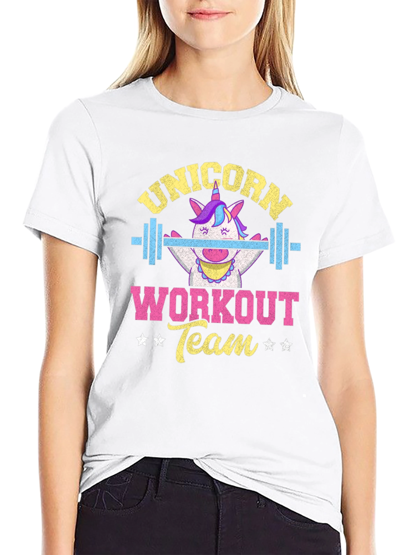 Unicorn Workout Team Graphic T-Shirt