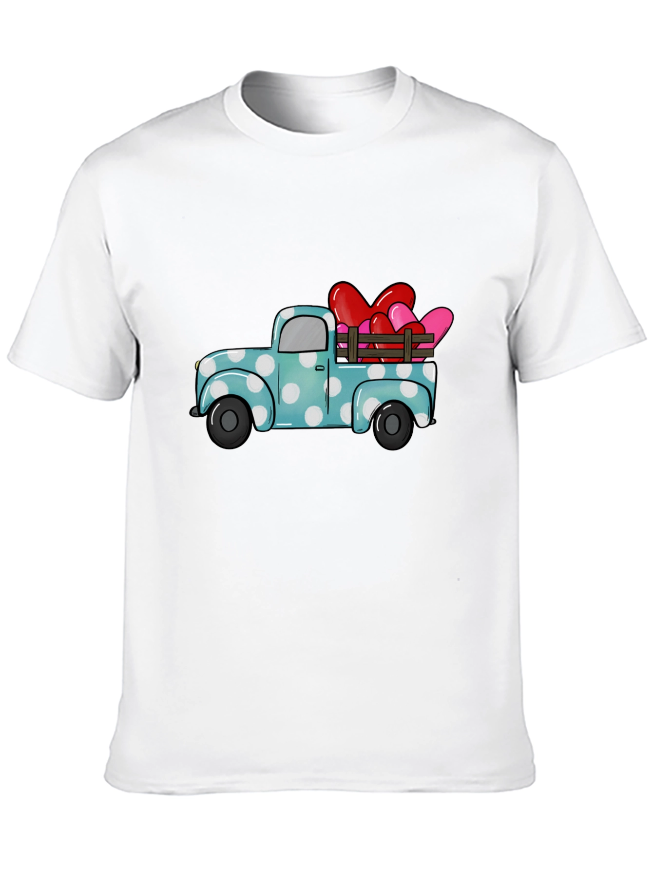 Heart Truck Graphic Tee - Valentines Day T-Shirt