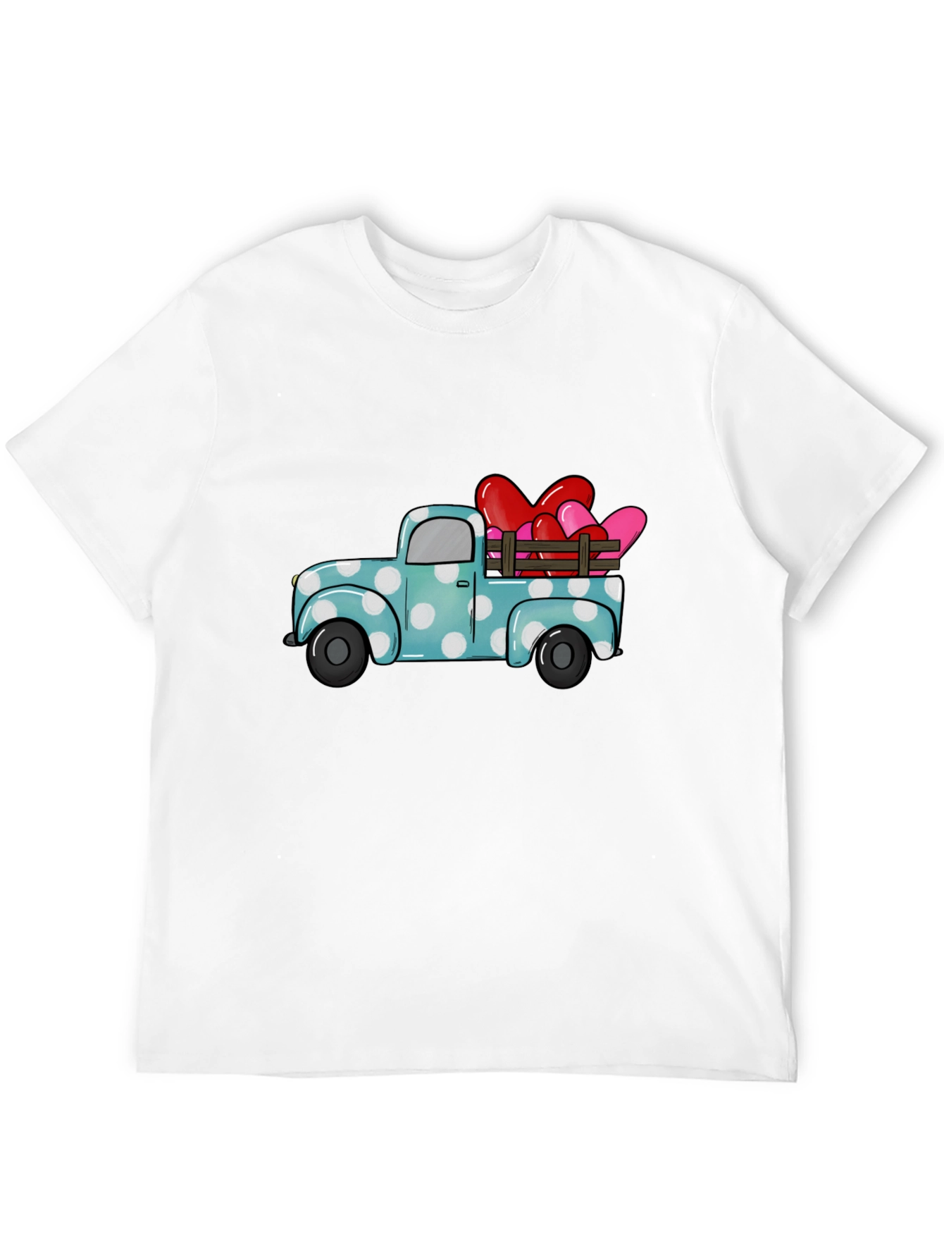 Heart Truck Graphic Tee - Valentines Day T-Shirt