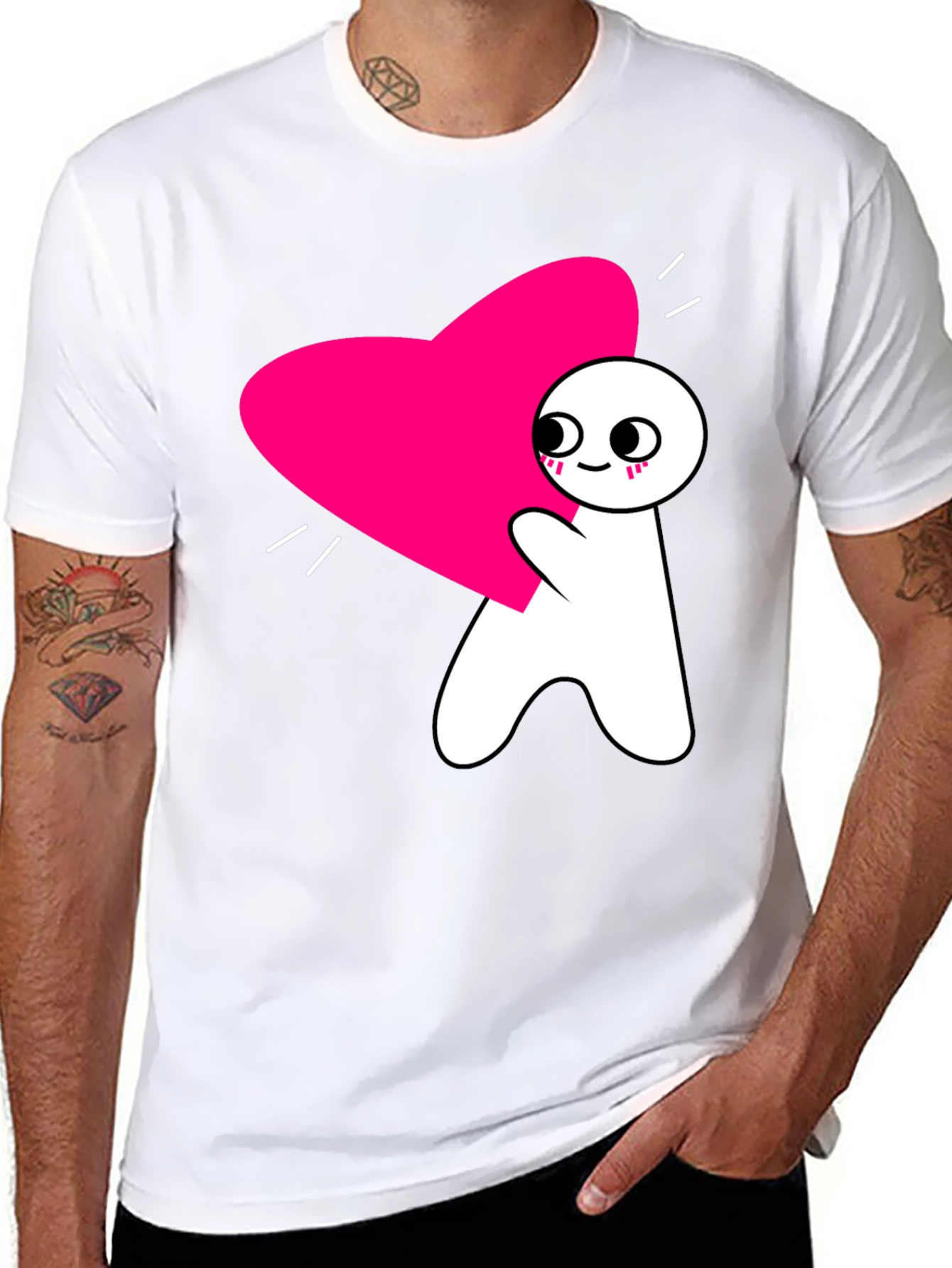 Heart Hug T-Shirt - Graphic Tee