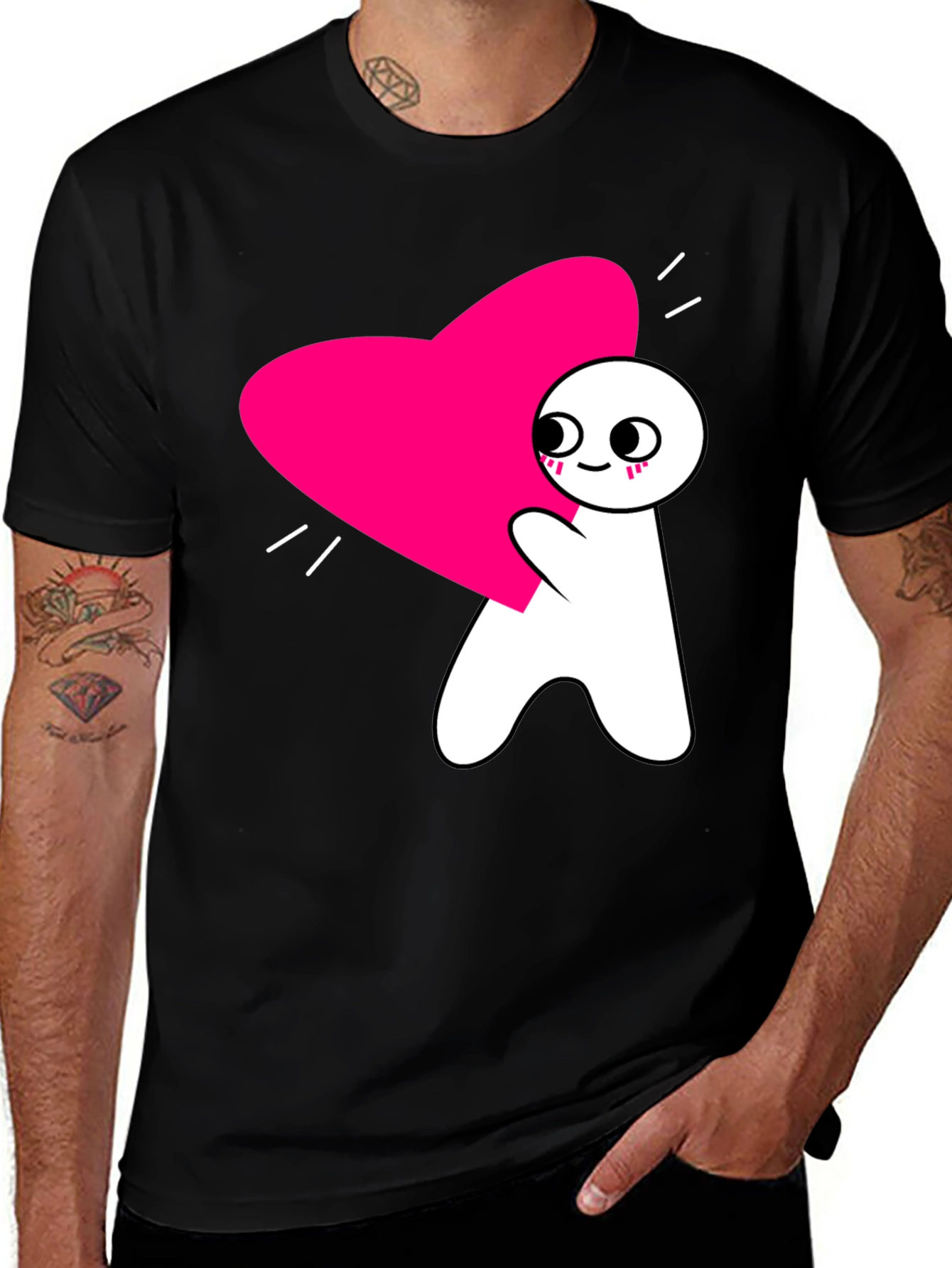 Heart Hug T-Shirt - Graphic Tee