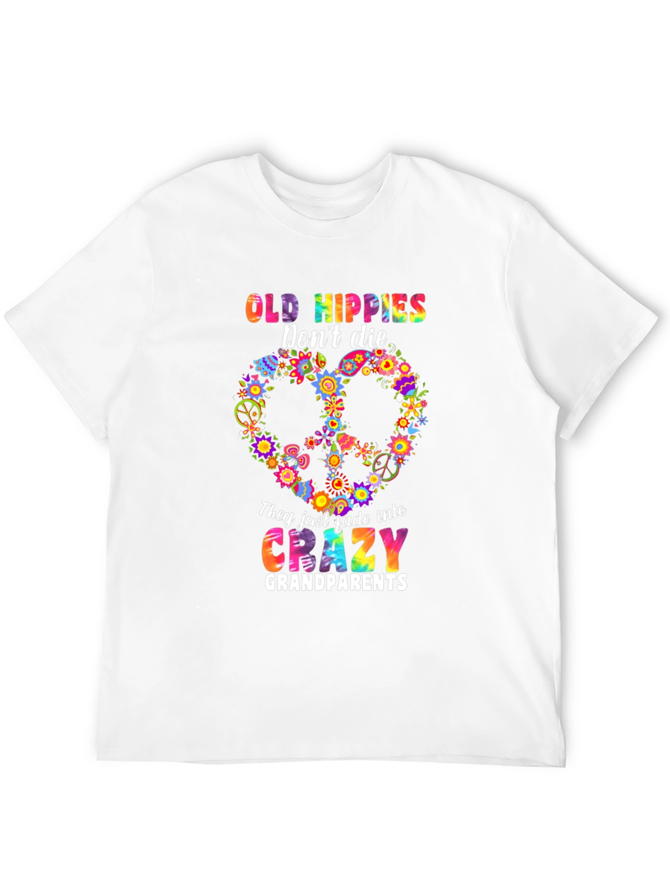 Old Hippies Crazy Grandparents T-Shirt