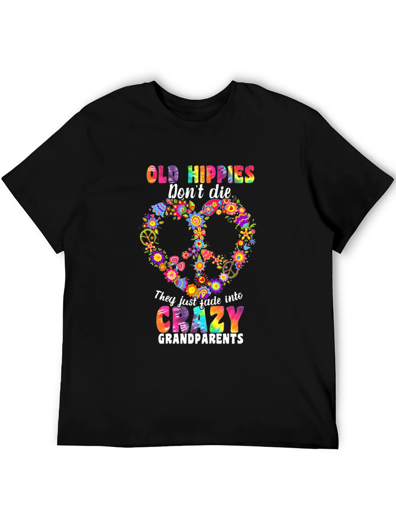 Old Hippies Crazy Grandparents T-Shirt