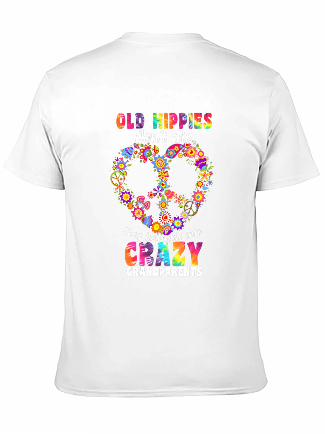 Old Hippies Crazy Grandparents T-Shirt