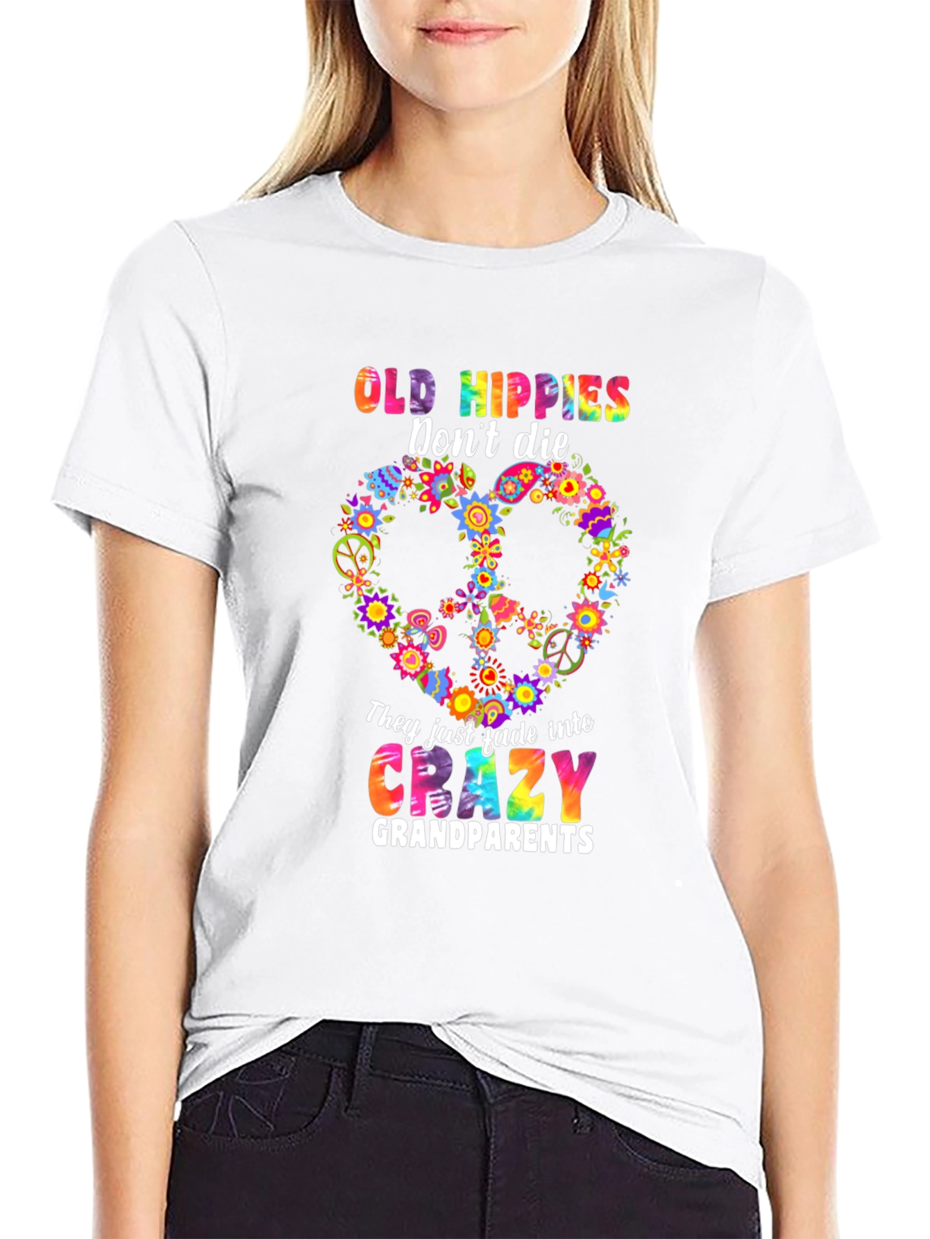 Old Hippies Crazy Grandparents T-Shirt