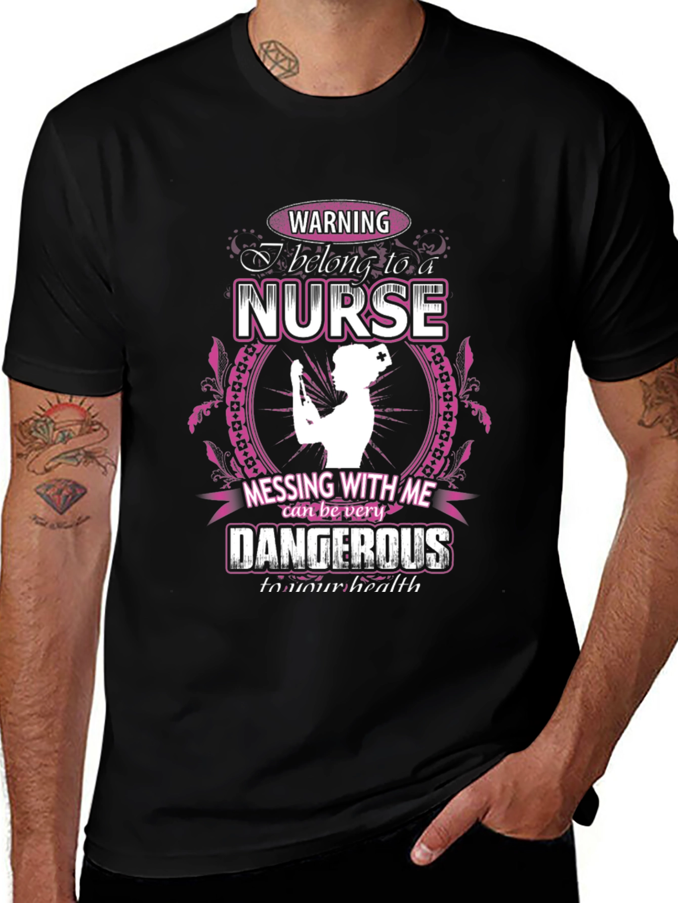 Warning Nurse T-Shirt: Dangerous to Your Health!
