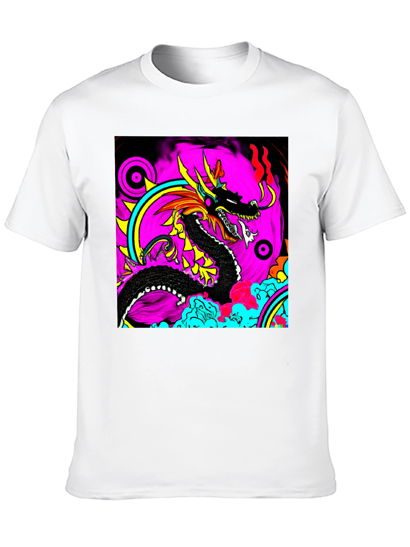 Bold Dragon Graphic Black T-Shirt