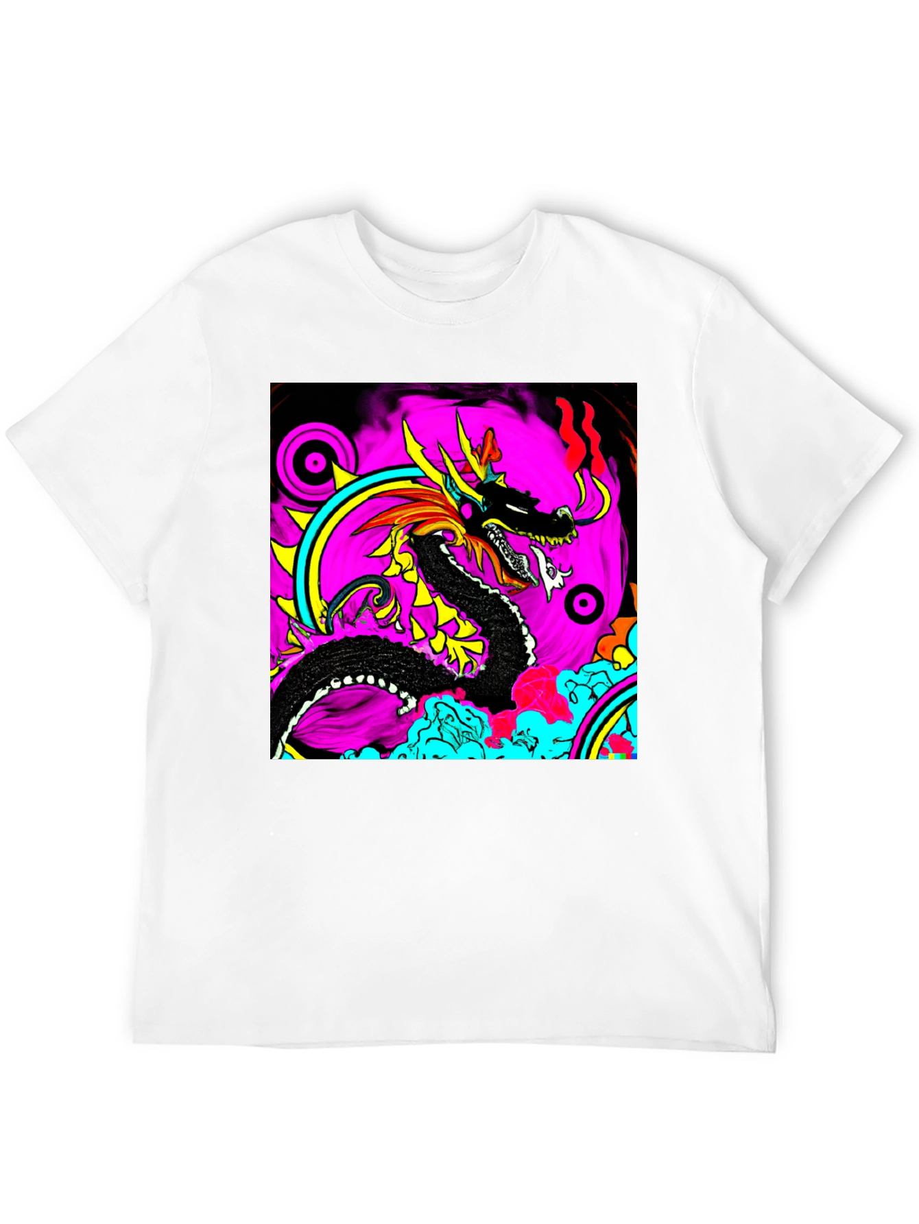 Bold Dragon Graphic Black T-Shirt