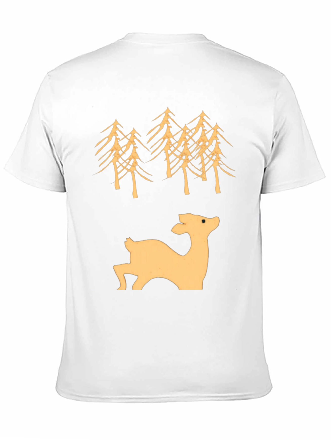 Deer & Trees Graphic Tee - Black