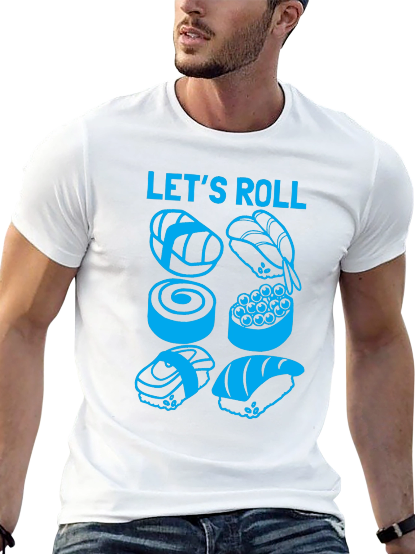 Lets Roll Sushi T-Shirt - Foodie Tee