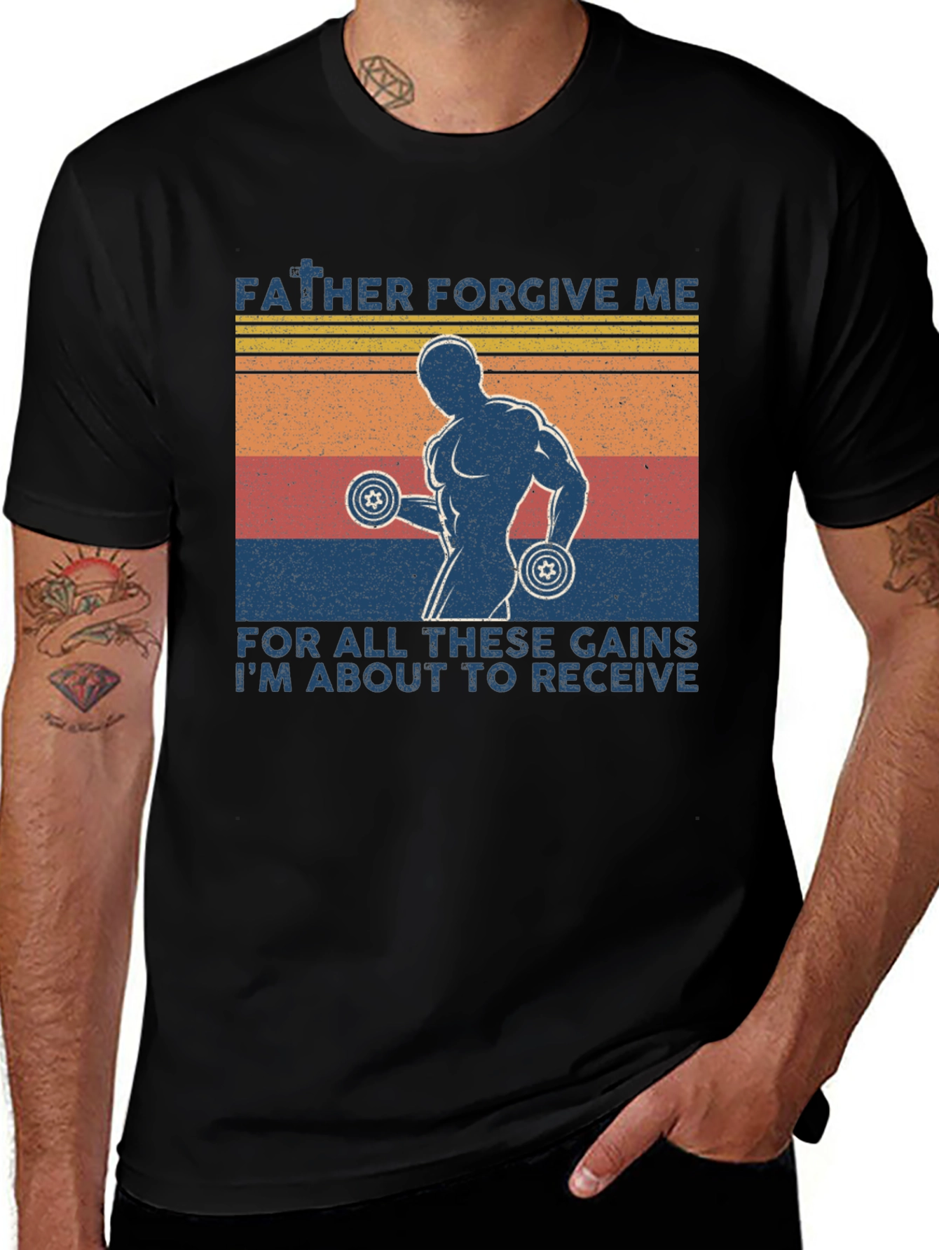 Father Forgive Me Gym T-Shirt