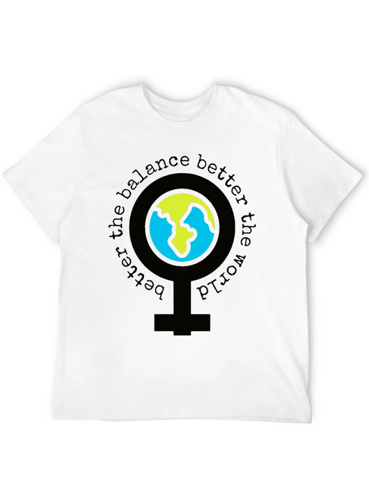 Balance the World Graphic Tee - Unisex Black T-Shirt