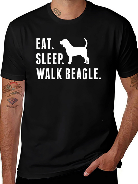 Eat Sleep Walk Beagle T-Shirt - Dog Lover Tee