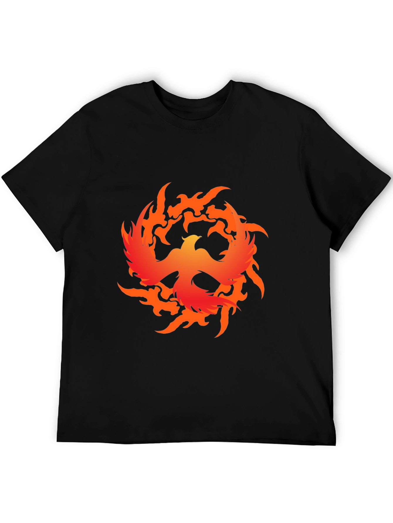 Phoenix Firebird Graphic Tee - Bold Black T-Shirt