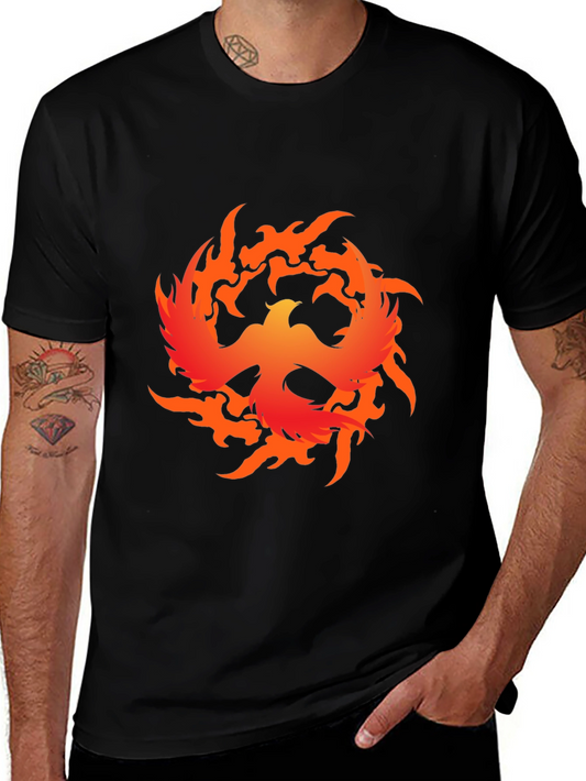 Phoenix Firebird Graphic Tee - Bold Black T-Shirt