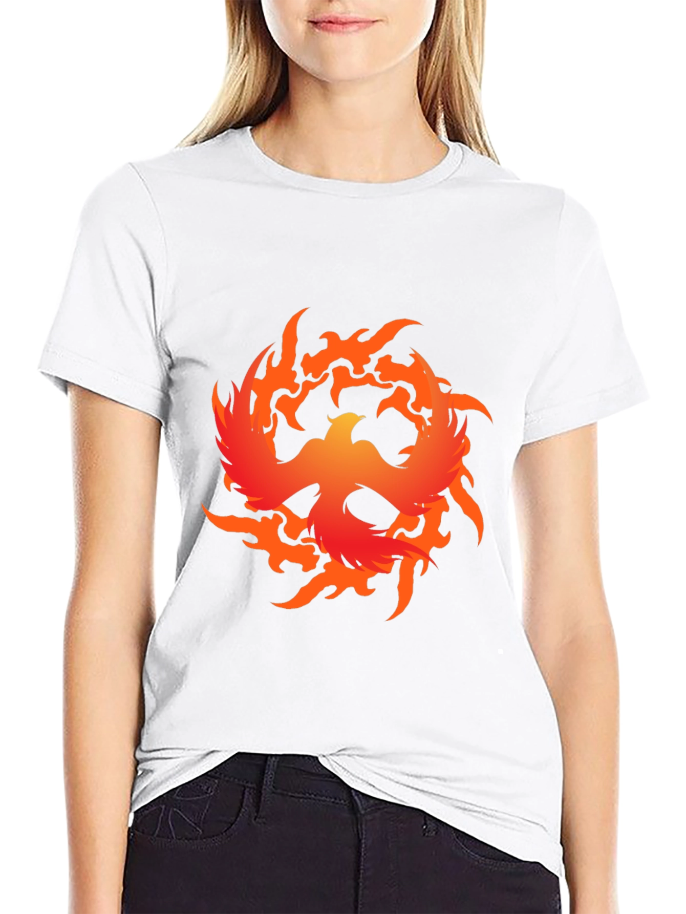 Phoenix Firebird Graphic Tee - Bold Black T-Shirt