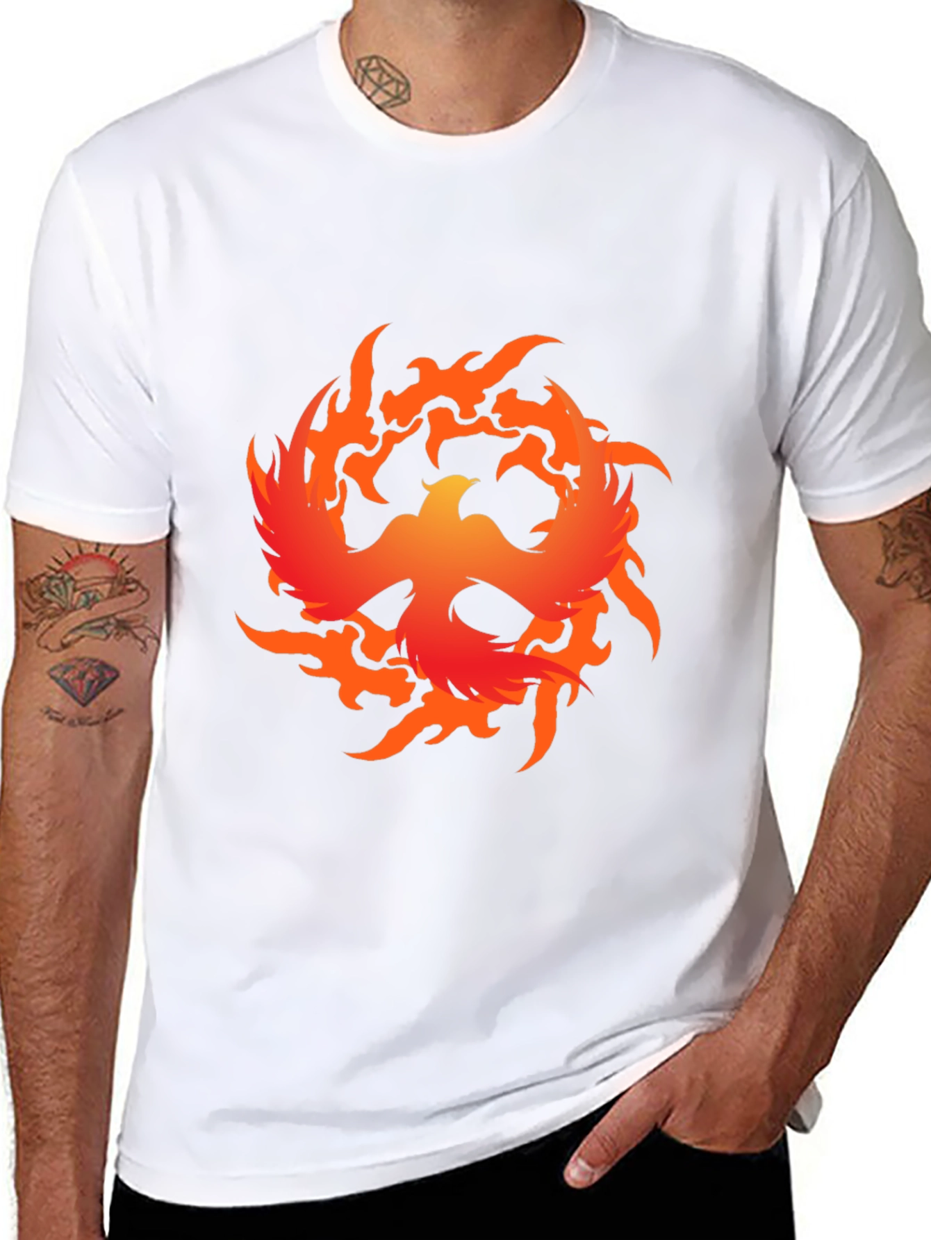 Phoenix Firebird Graphic Tee - Bold Black T-Shirt