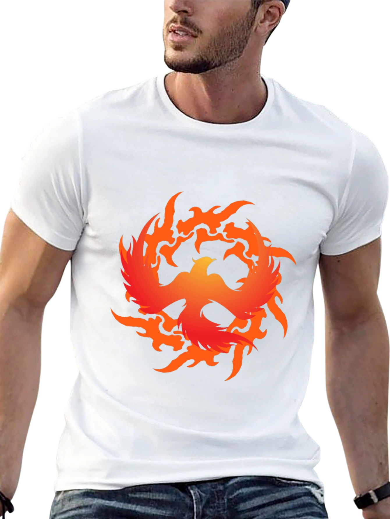 Phoenix Firebird Graphic Tee - Bold Black T-Shirt
