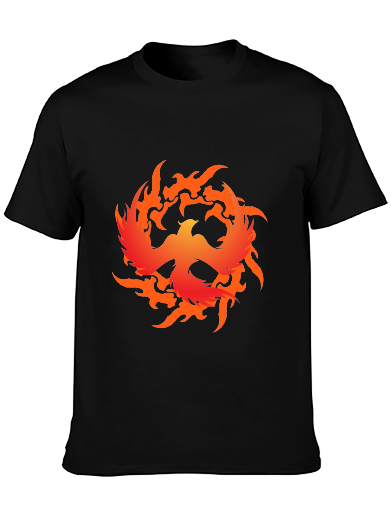 Phoenix Firebird Graphic Tee - Bold Black T-Shirt