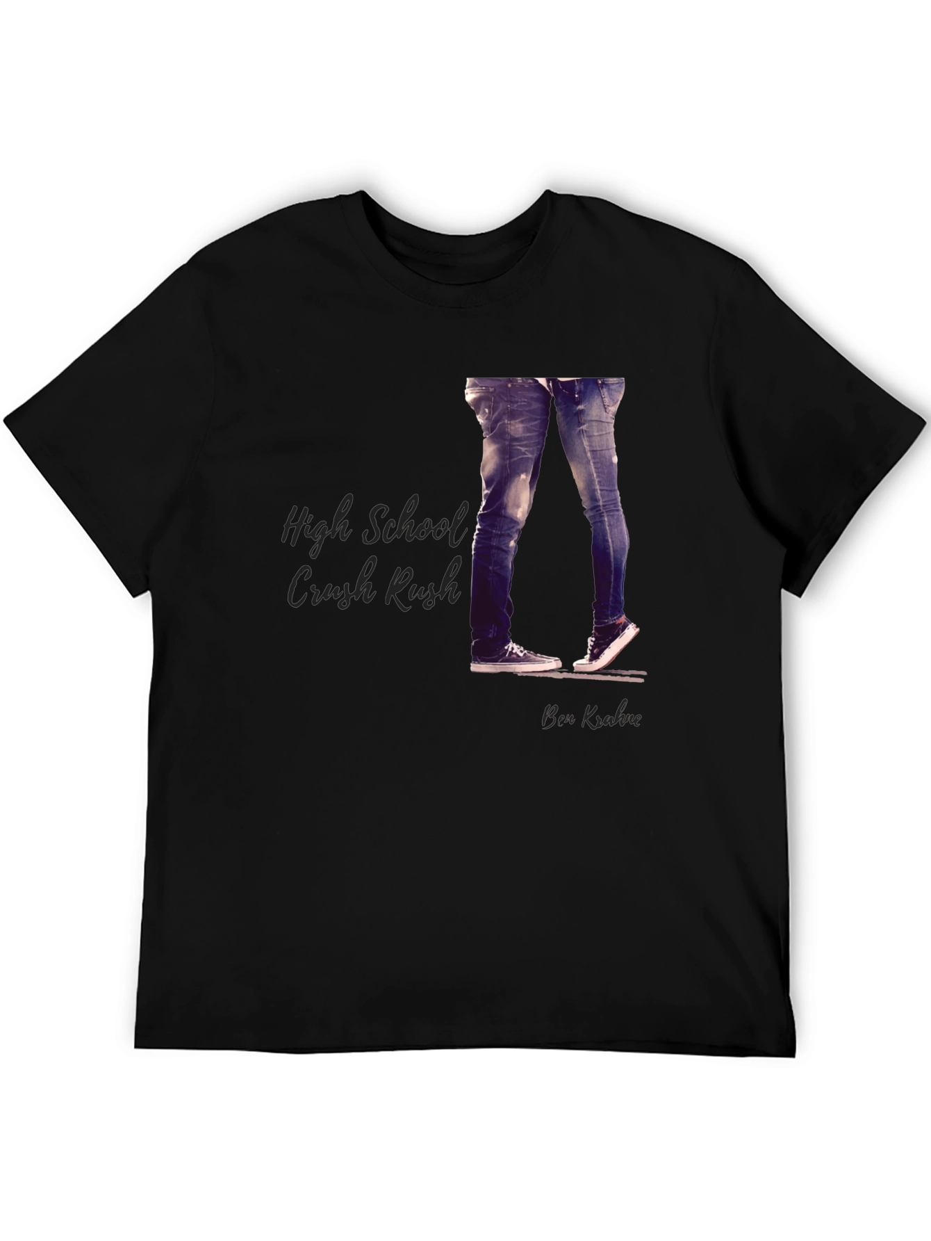 High School Crush Rush Black T-Shirt