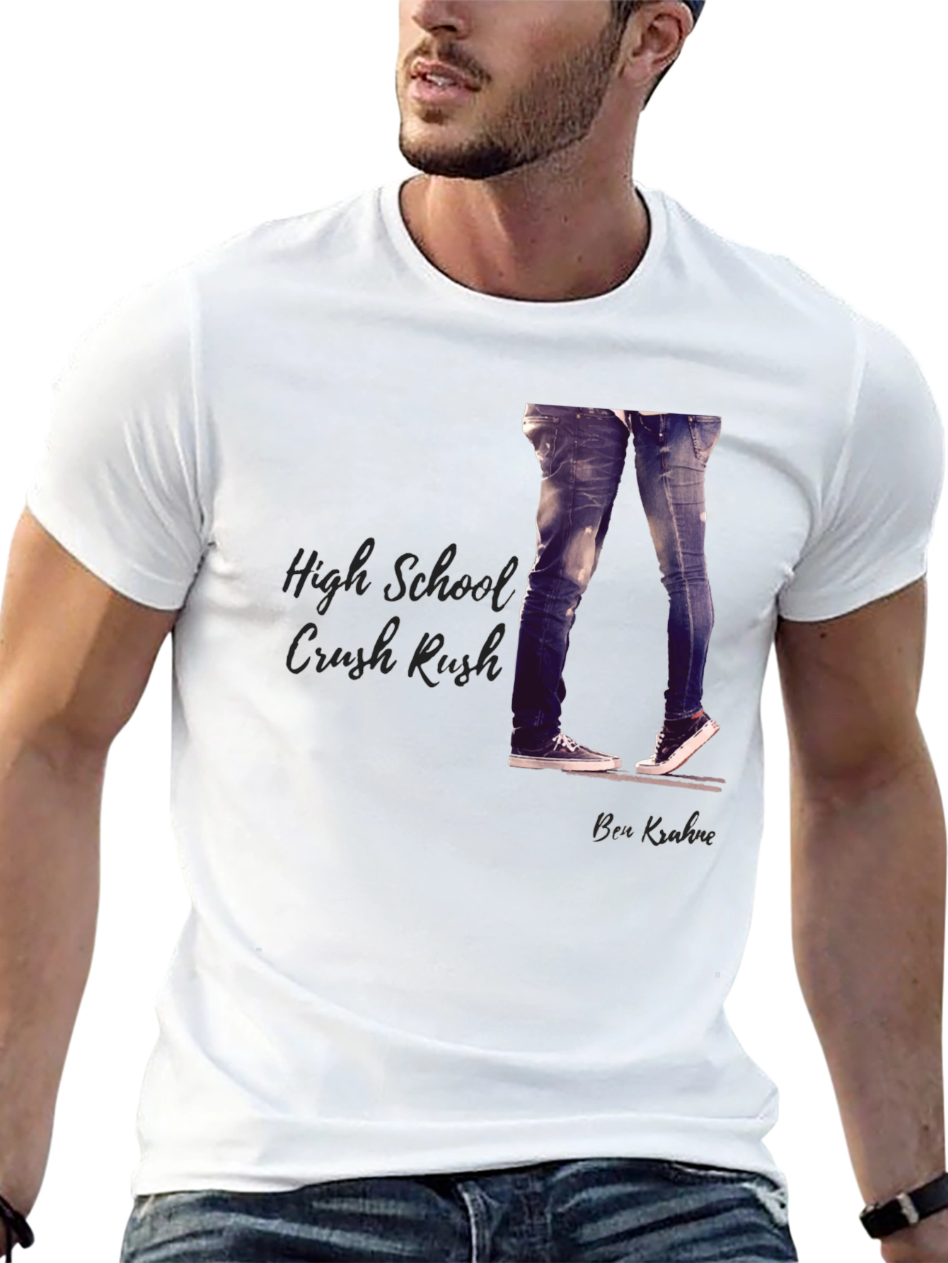 High School Crush Rush Black T-Shirt