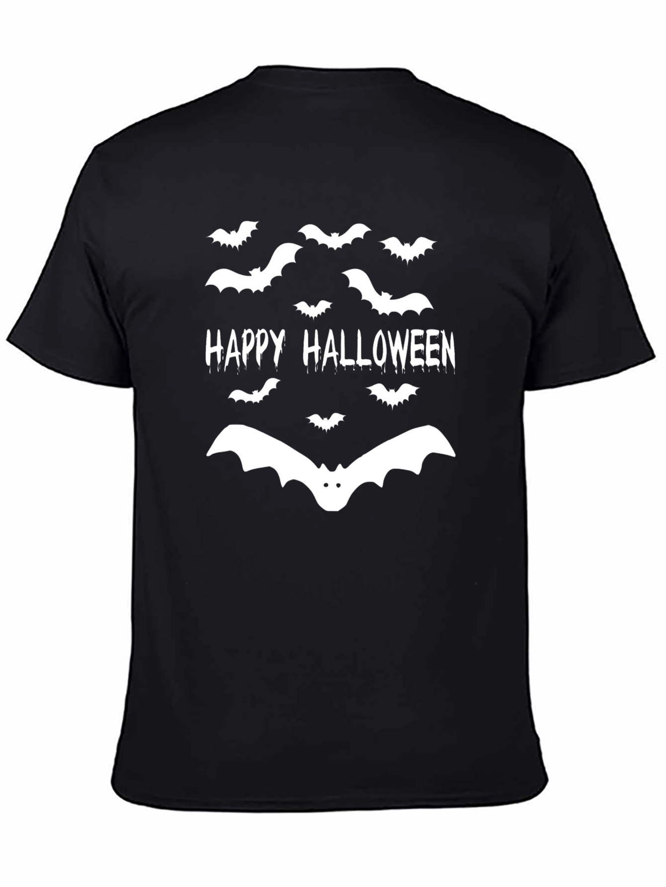 Happy Halloween Bat Graphic T-Shirt - Spooky Season!