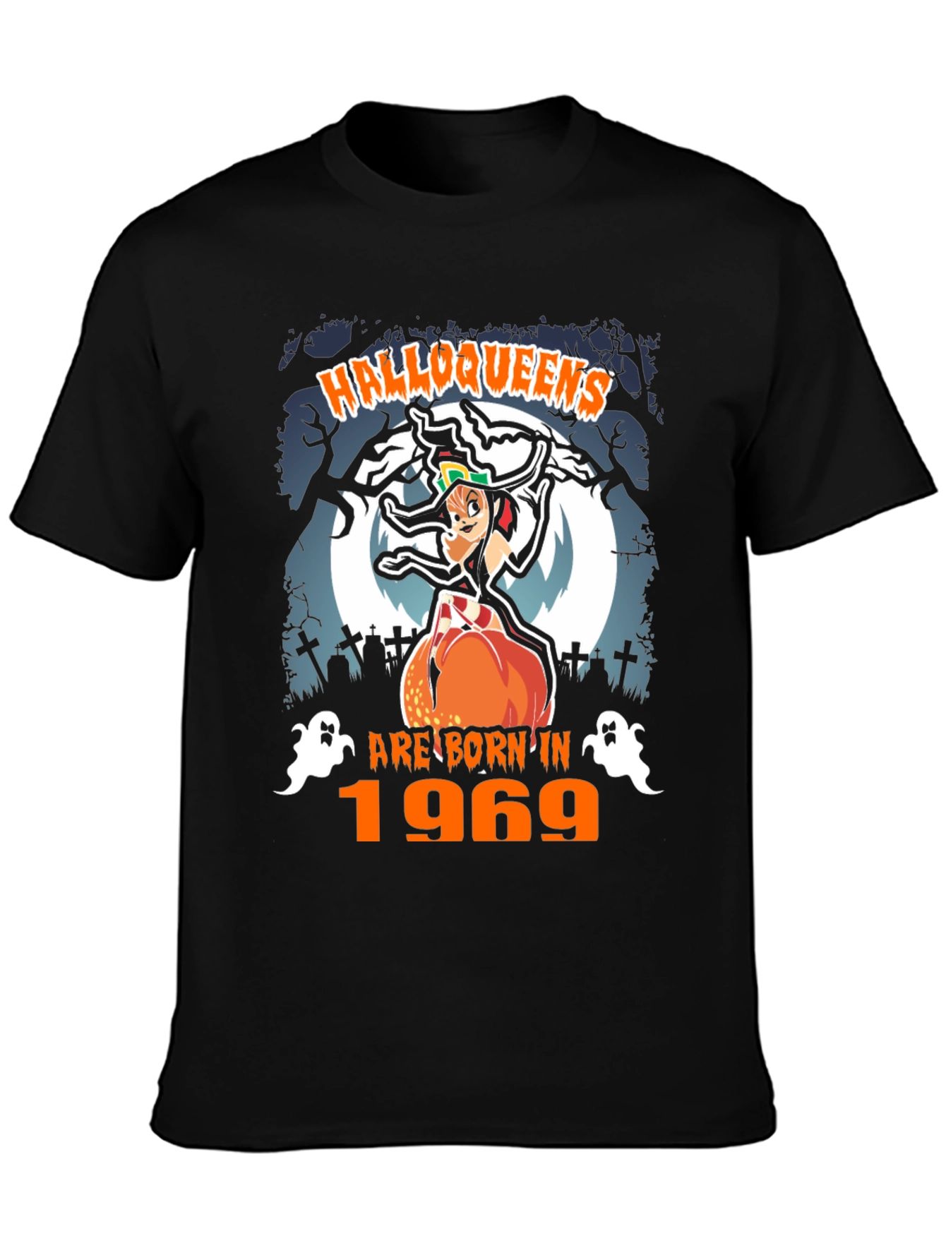 Halloween Birthday Hallowqueens T-Shirt - Born in 1969