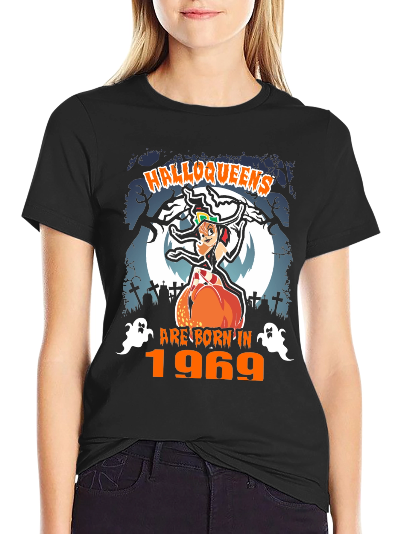 Halloween Birthday Hallowqueens T-Shirt - Born in 1969
