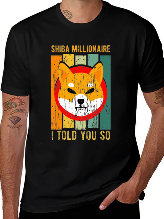 Shiba Millionaire Graphic Tee - Crypto Dog