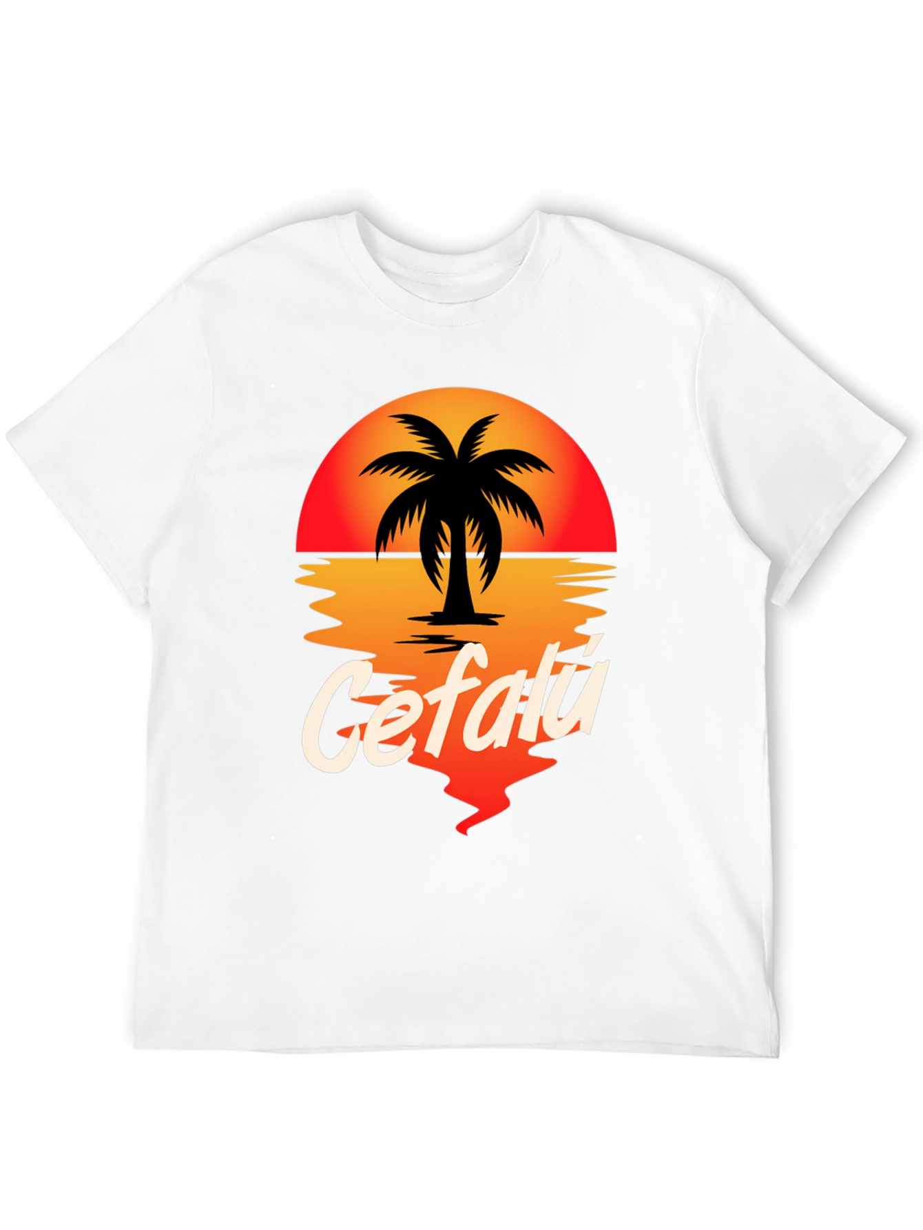 Cefalú Palm Sunset T-Shirt