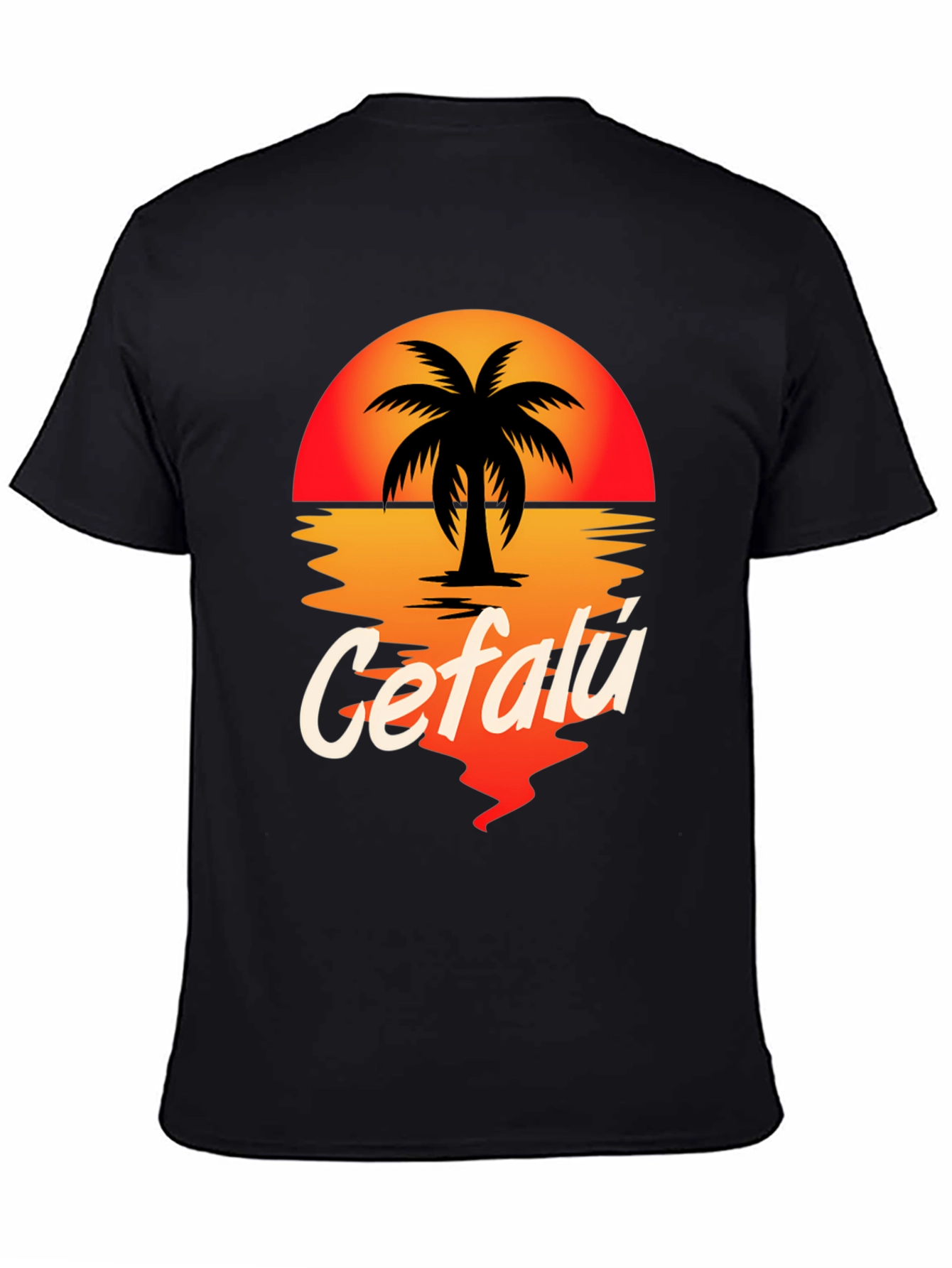 Cefalú Palm Sunset T-Shirt