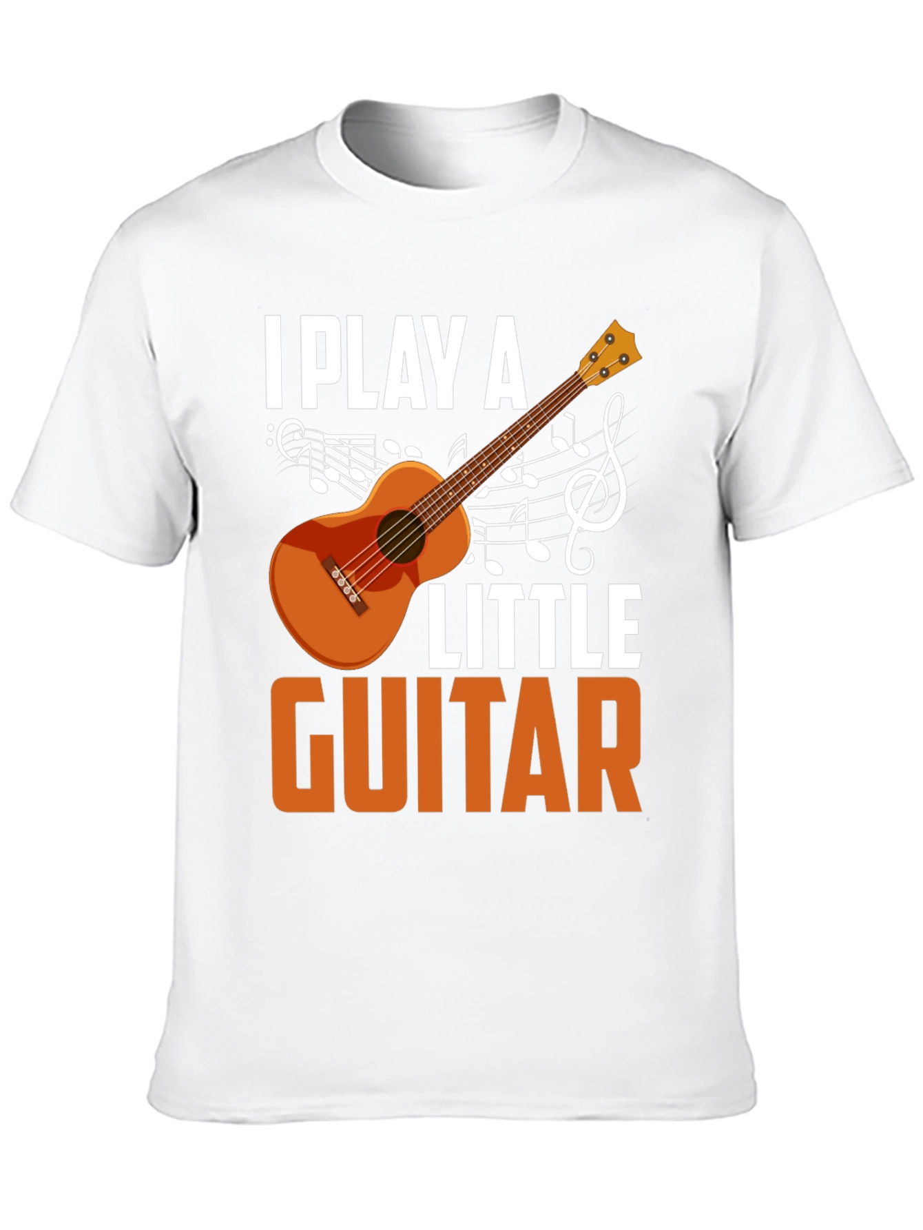 I Play a Little Guitar T-Shirt Music Lover Tee