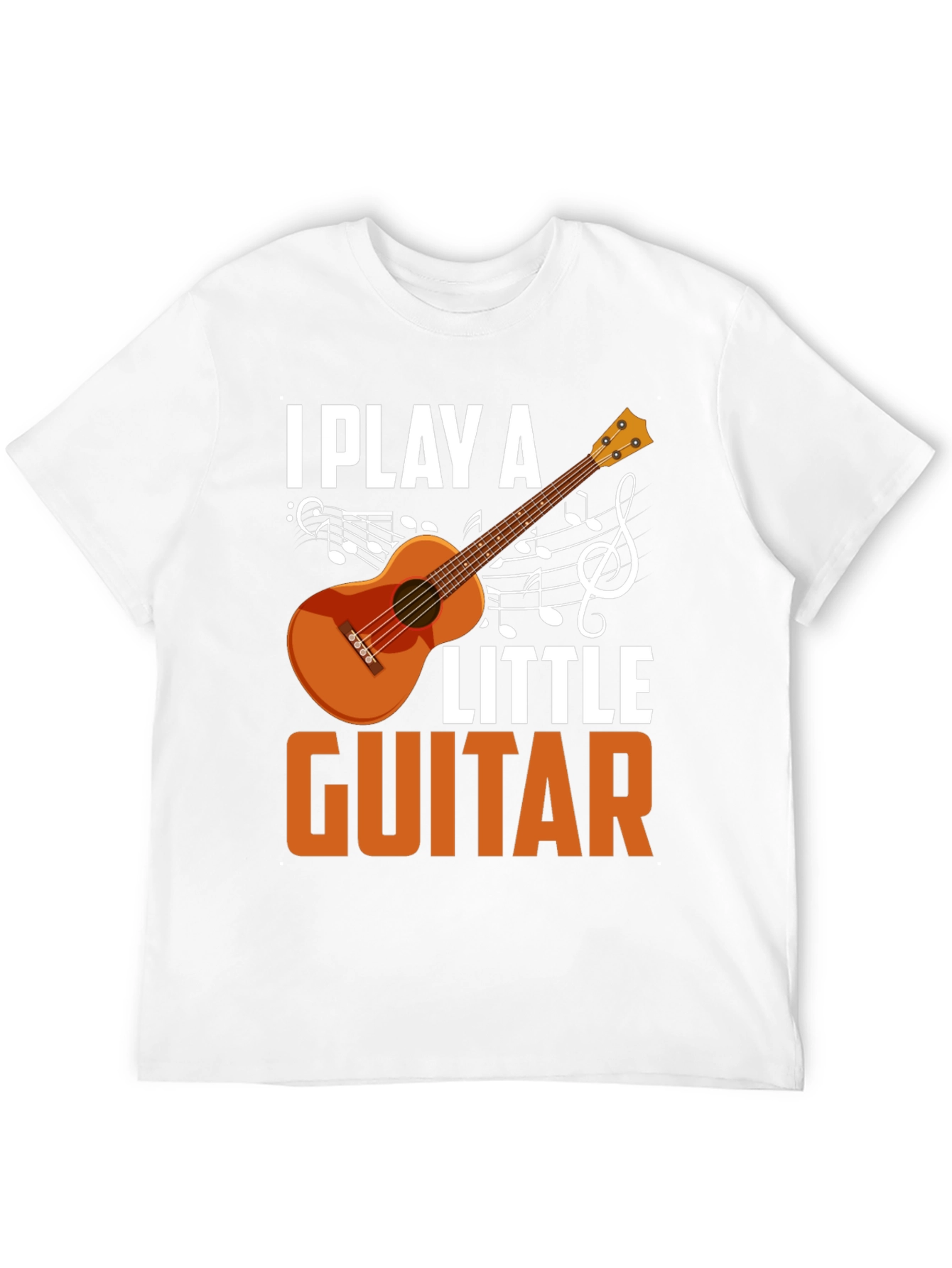 I Play a Little Guitar T-Shirt Music Lover Tee
